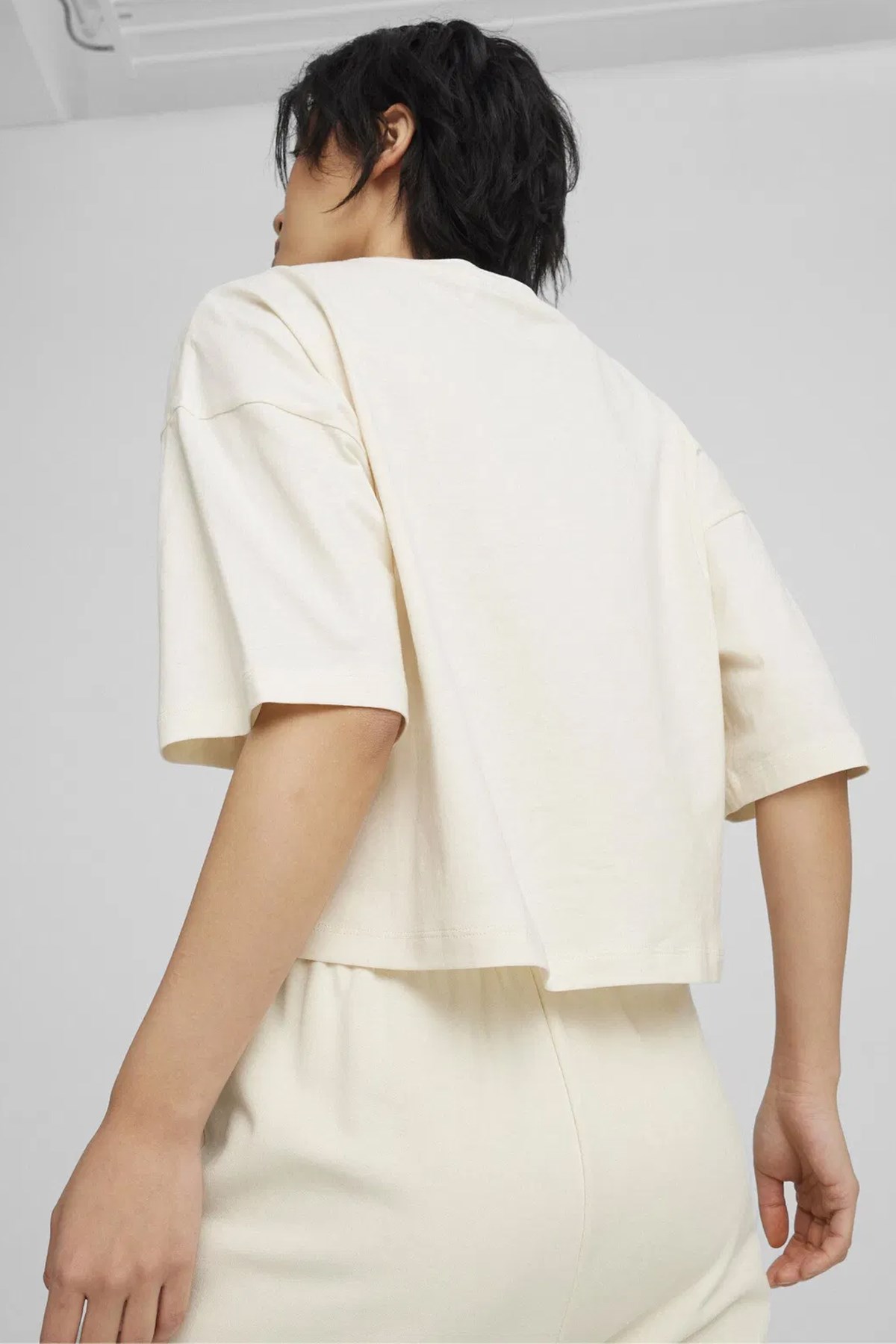 Puma Better Classıcs Oversized Kadın Tişört 62422699 Ekru