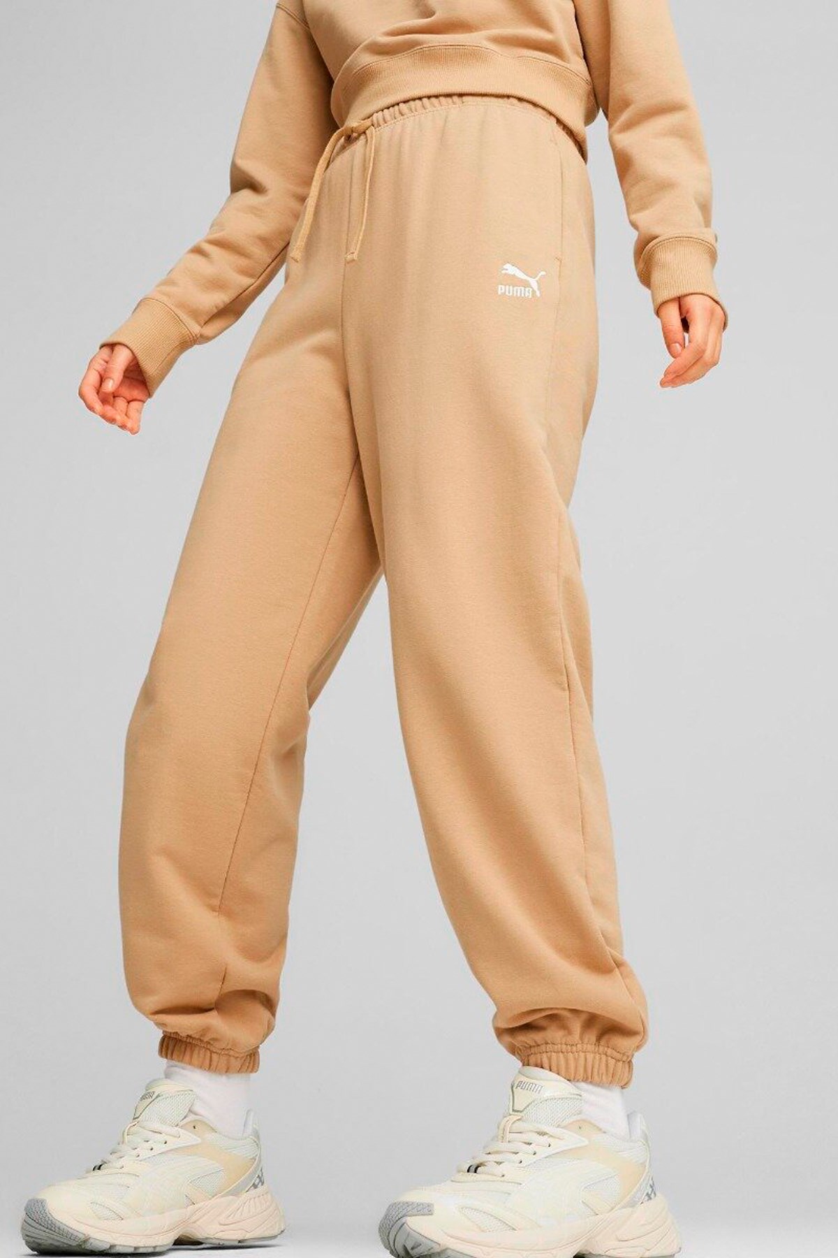 Puma Better Classıcs Sweatpants Kadın Eşofman Alt 62423383 Bej