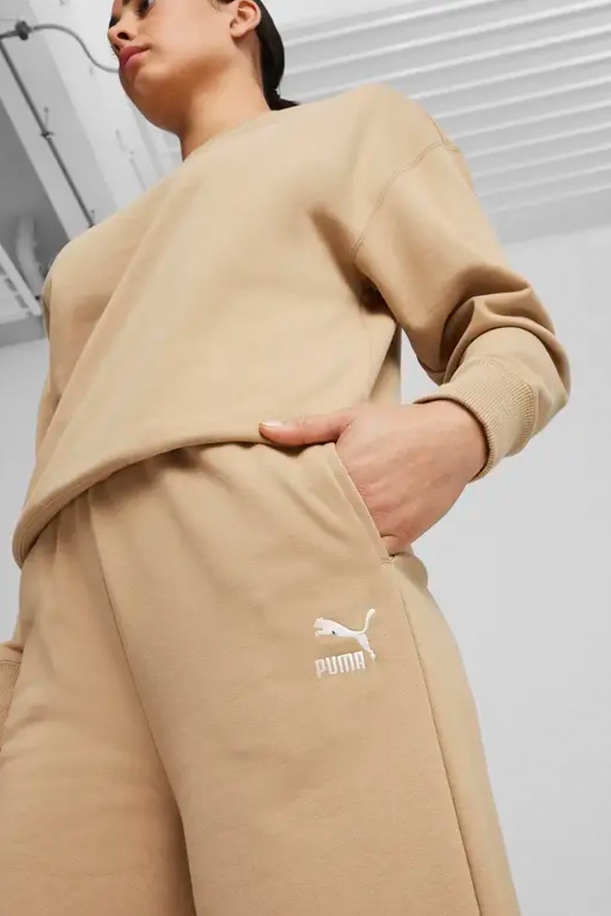 Puma Better Classıcs Relaxed Kadın Eşofman Alt 62423583 Bej