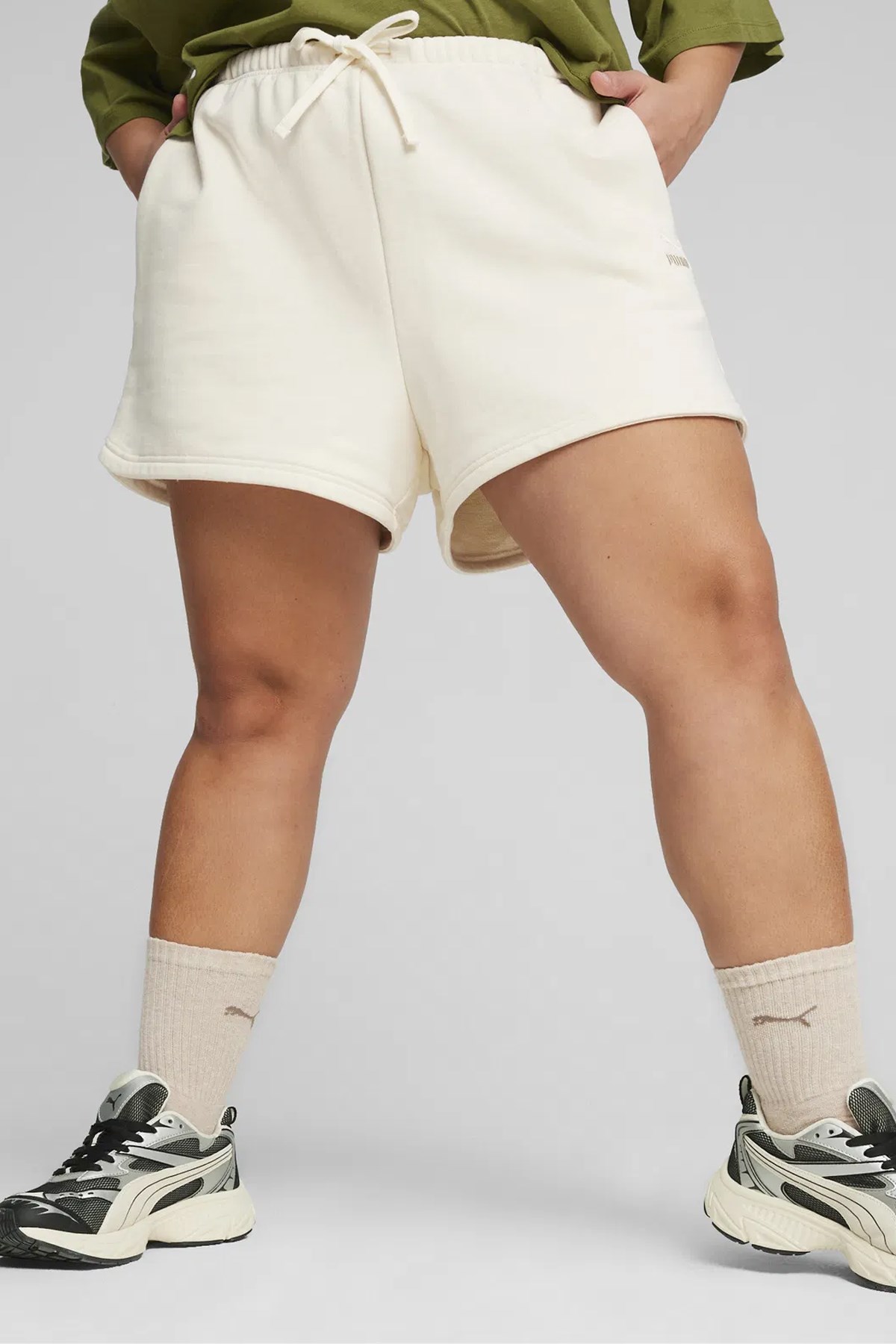 Puma Better Classıcs Shorts Kadın Şort 62423699 Ekru