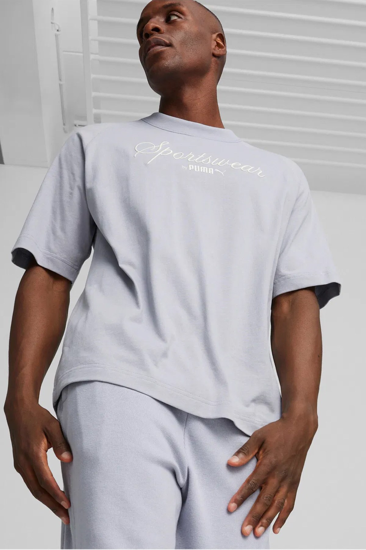 Puma Classıcs+ Tee Gray Fog Erkek Tişört 62427263 Gri