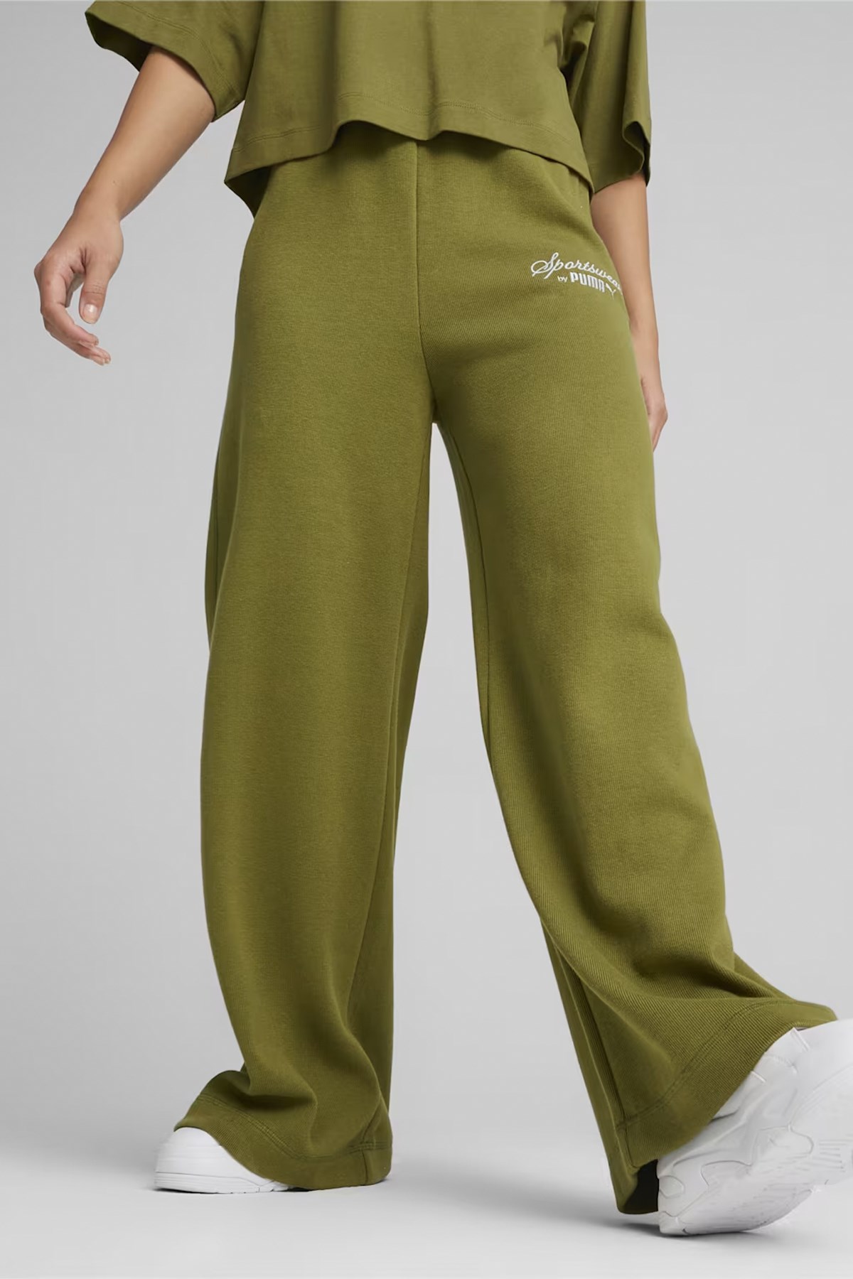 Puma Classıcs+ Relaxed Kadın Eşofman Alt 62427433 Haki