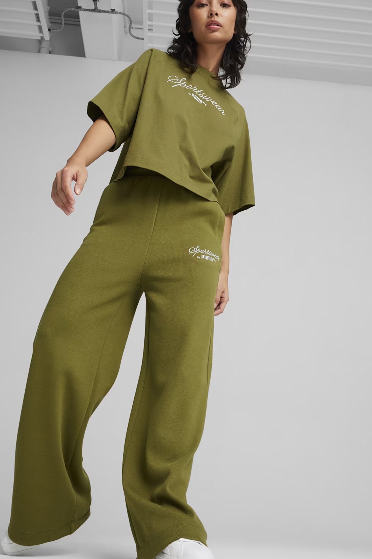 Puma Classıcs+ Relaxed Kadın Eşofman Alt 62427433 Haki