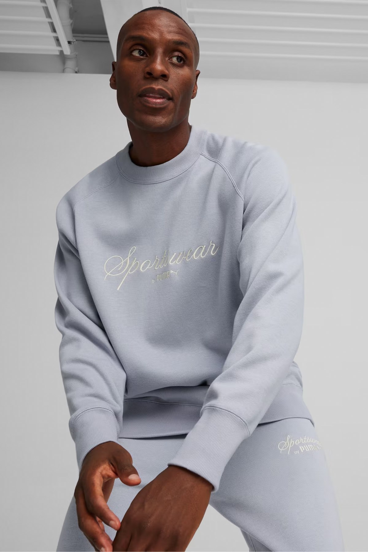 Puma Classıcs+ Crew Erkek Sweat 62427863 Gri