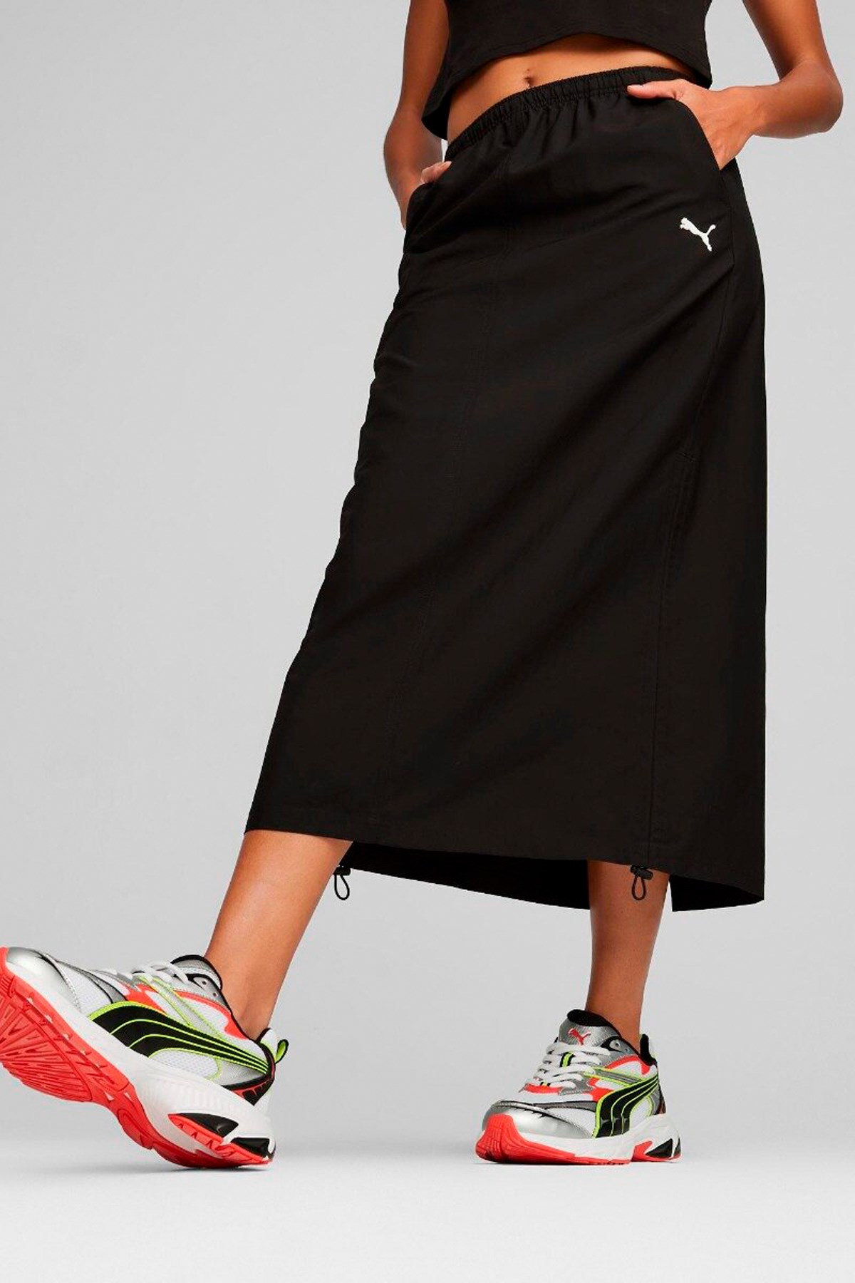 Puma Dare To Midi Woven Etek  62429301 Siyah