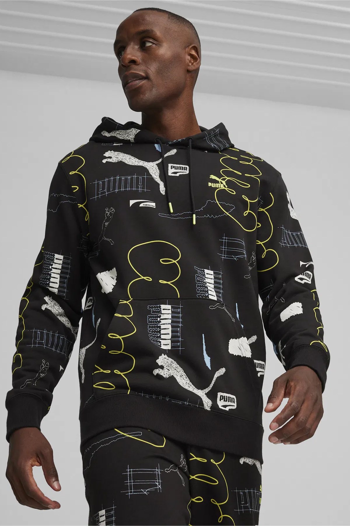 Puma Classıcs Brand Love Erkek Kapüşonlu Sweat 62430001 Siyah
