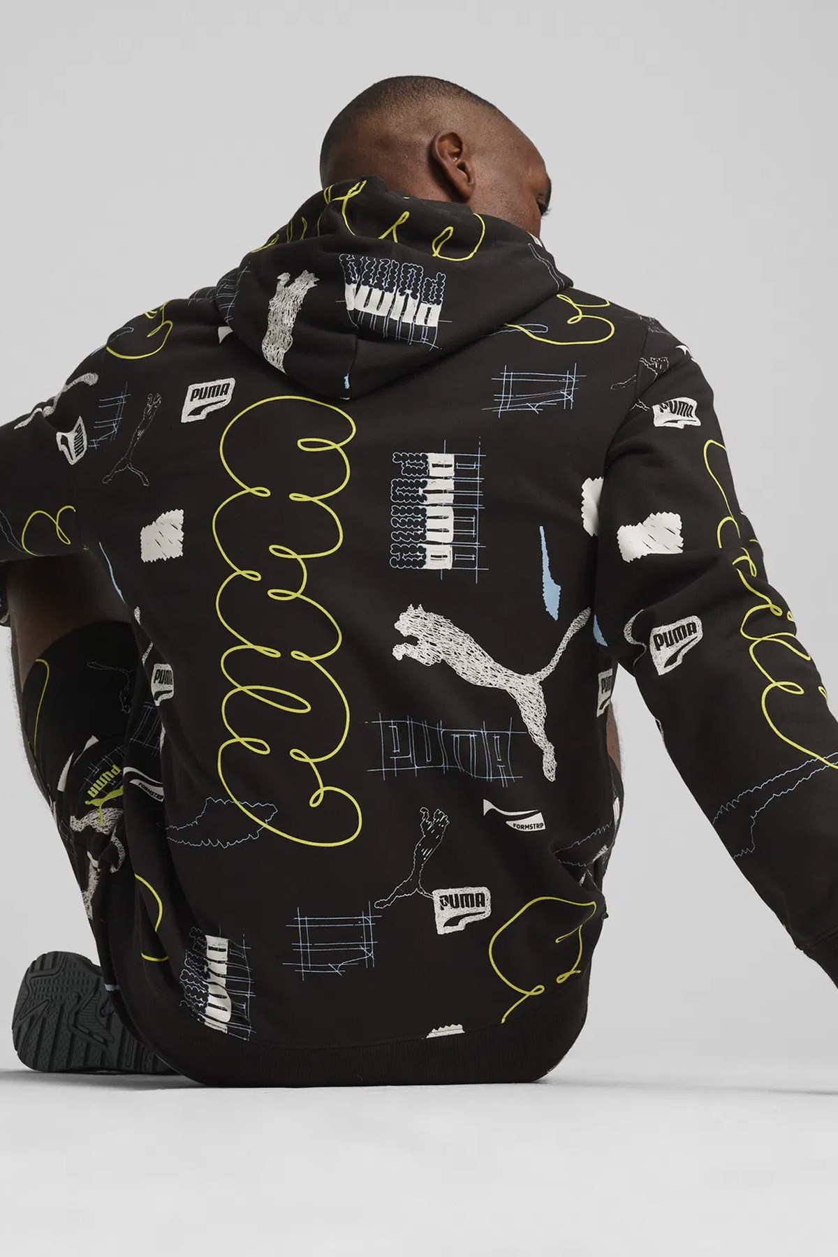 Puma Classıcs Brand Love Erkek Kapüşonlu Sweat 62430001 Siyah