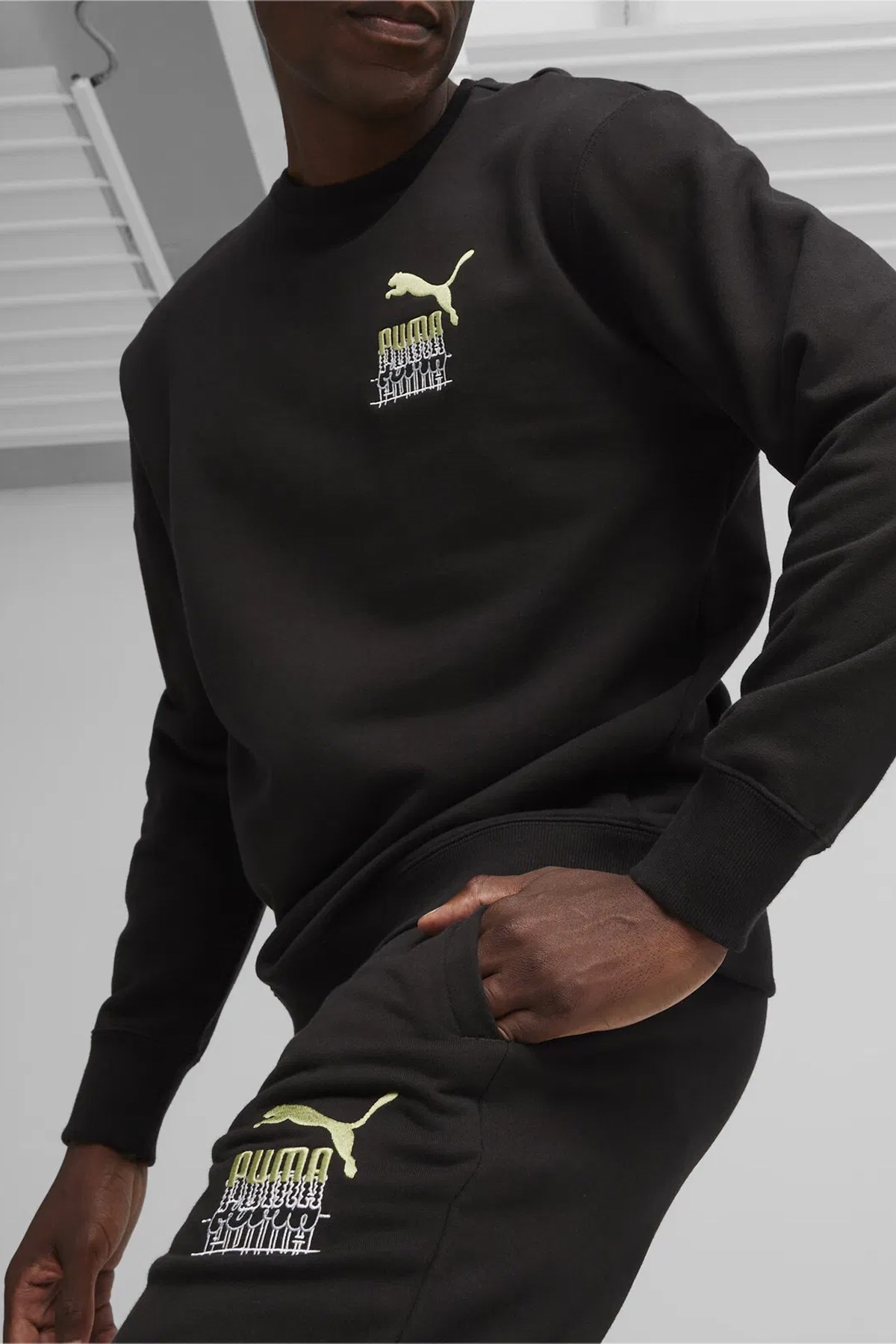 Puma Classıcs Brand Love Erkek Eşofman Alt 62430501 Siyah