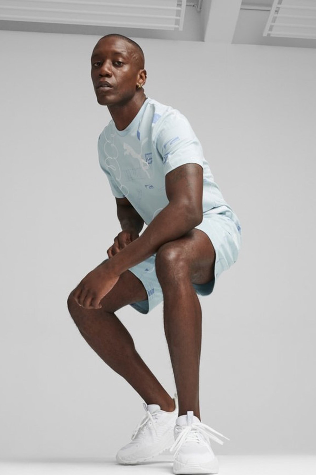 Puma Classıcs Brand Love Aop Erkek Şort 62430922 Mavi