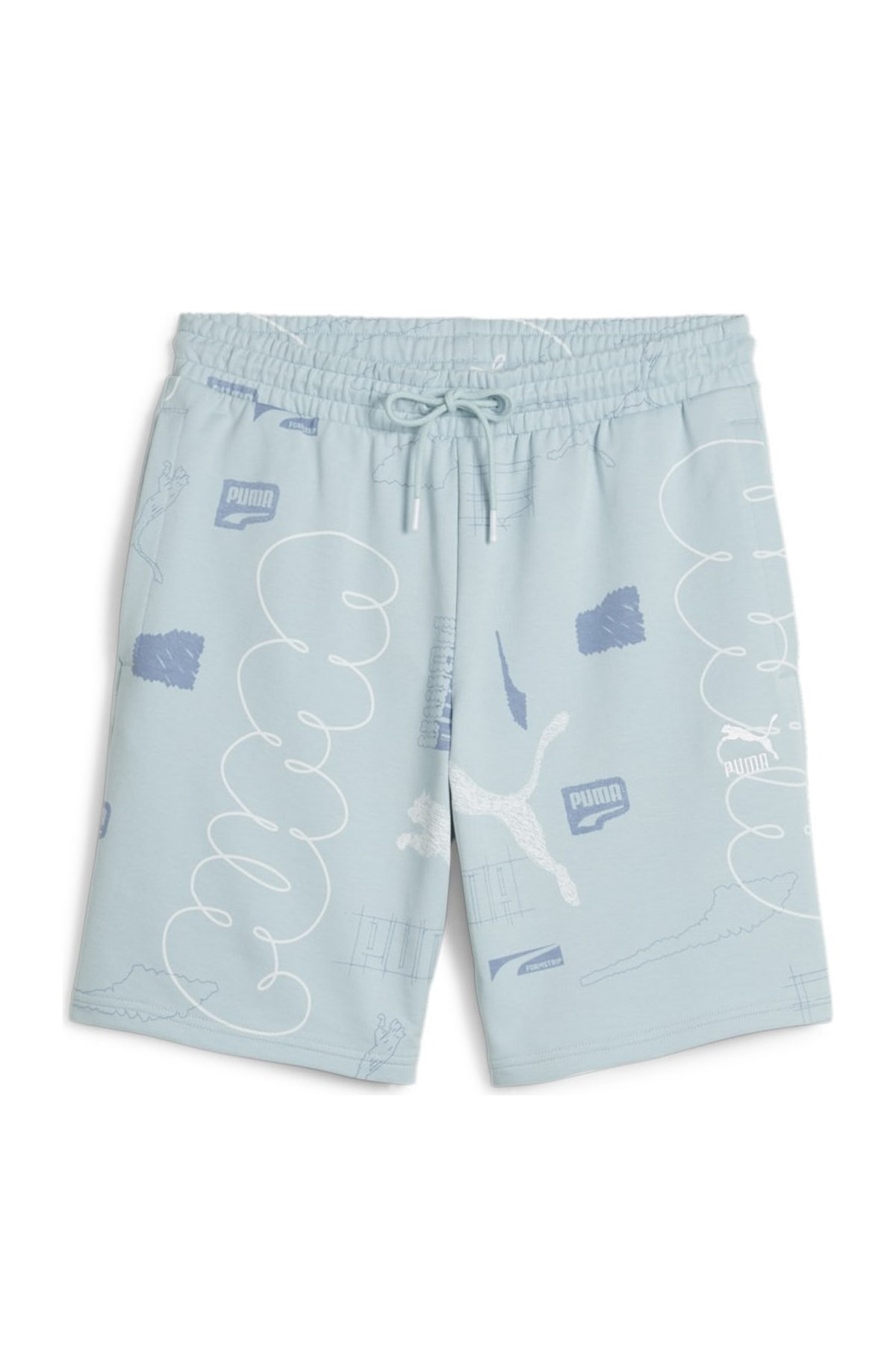 Puma Classıcs Brand Love Aop Erkek Şort 62430922 Mavi