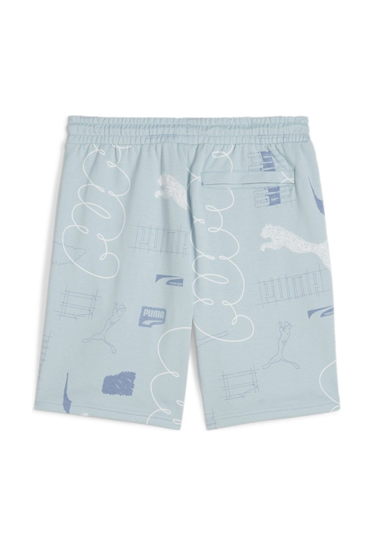 Puma Classıcs Brand Love Aop Erkek Şort 62430922 Mavi
