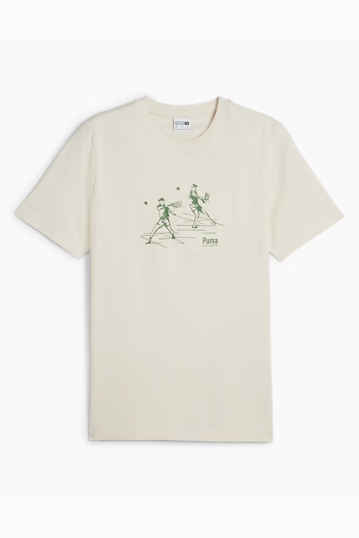 Puma Team Graphic Erkek Tişört 62433487 Ekru