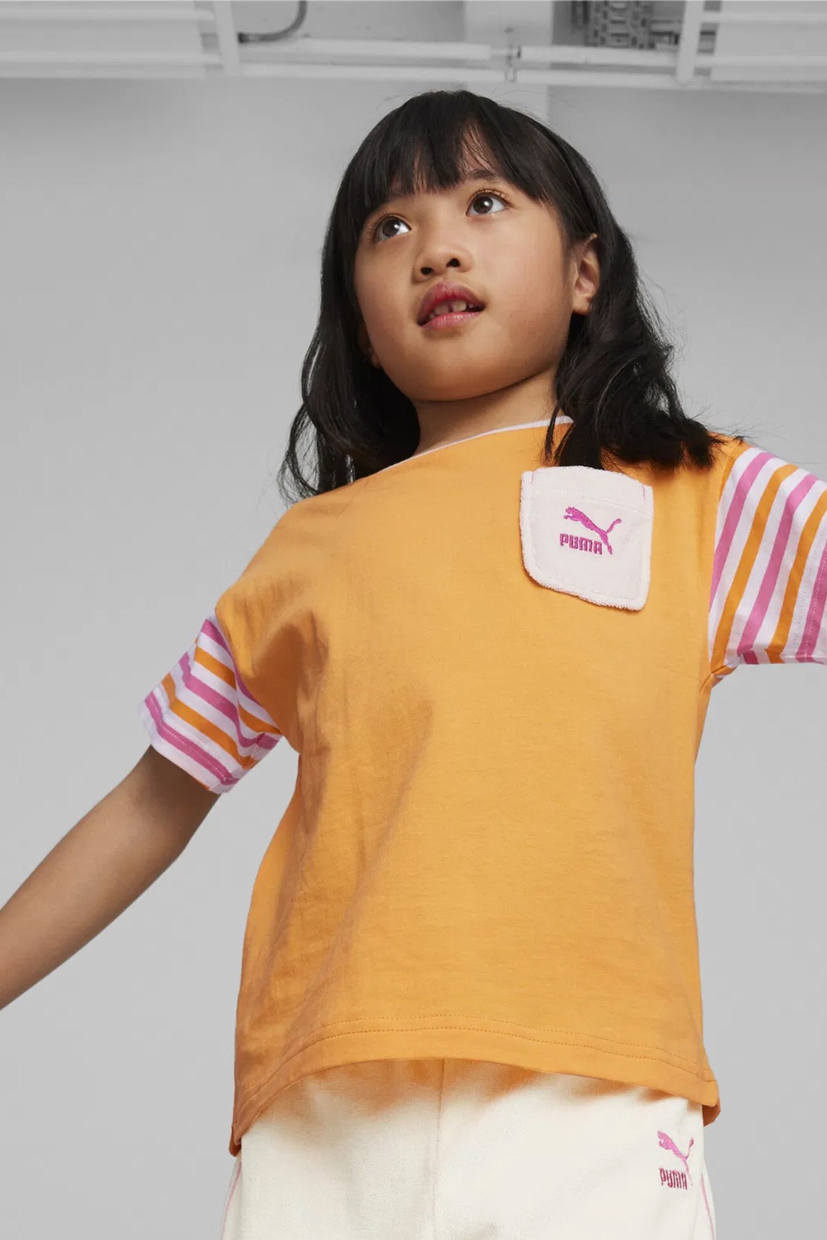 Puma Summer Camp Classıcs Çocuk Tişört 62435846 Turuncu