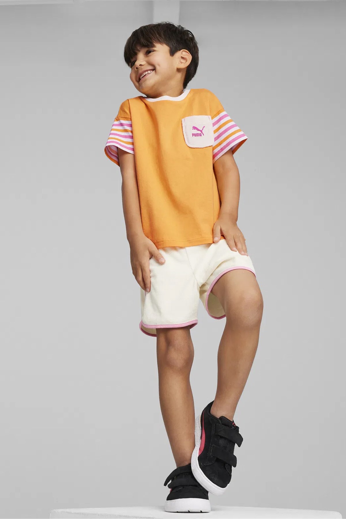 Puma Summer Camp Classıcs Çocuk Tişört 62435846 Turuncu