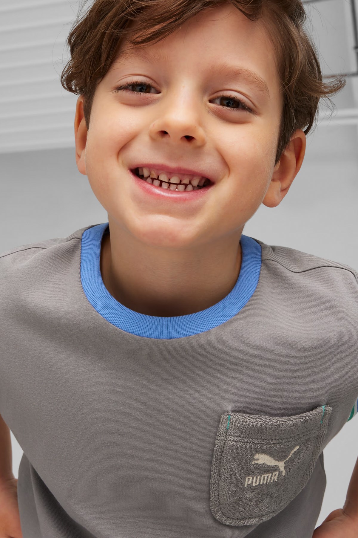 Puma Summer Camp Classıcs Çocuk Tişört 62435855 Gri