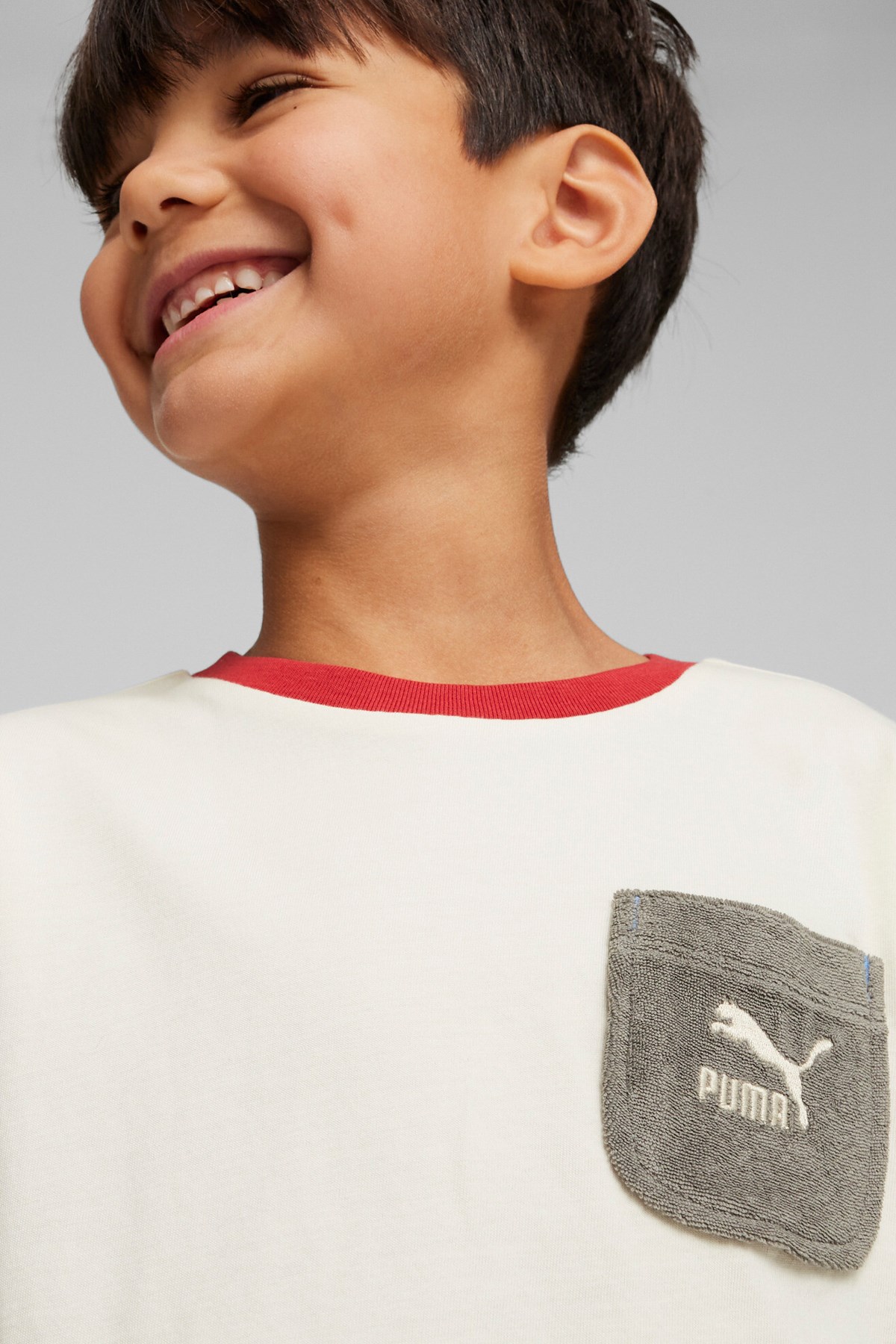 Puma Summer Camp Classıcs Çocuk Tişört 62435887 Ekru