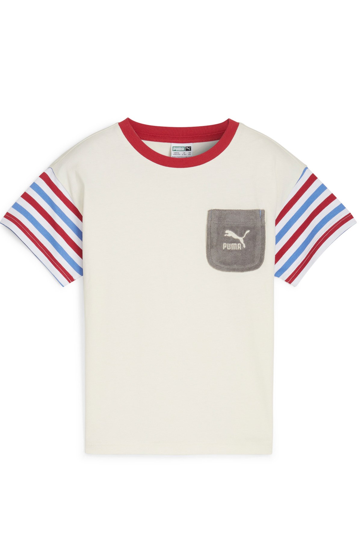 Puma Summer Camp Classıcs Çocuk Tişört 62435887 Ekru