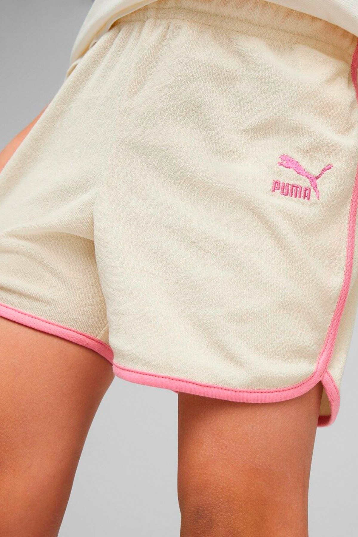 Puma Summer Camp Classıcs Çocuk Şort 62436487 Ekru