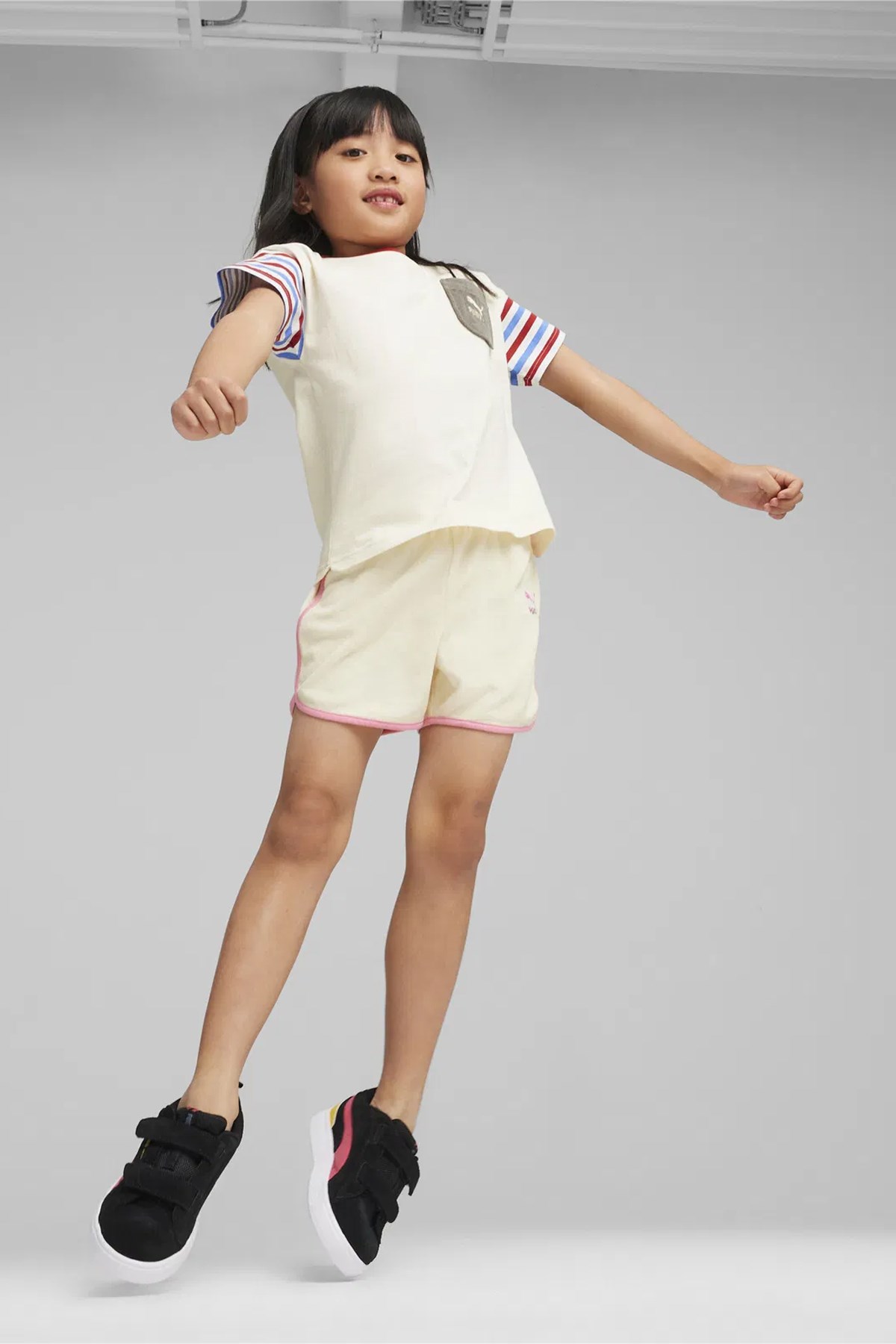 Puma Summer Camp Classıcs Çocuk Şort 62436487 Ekru