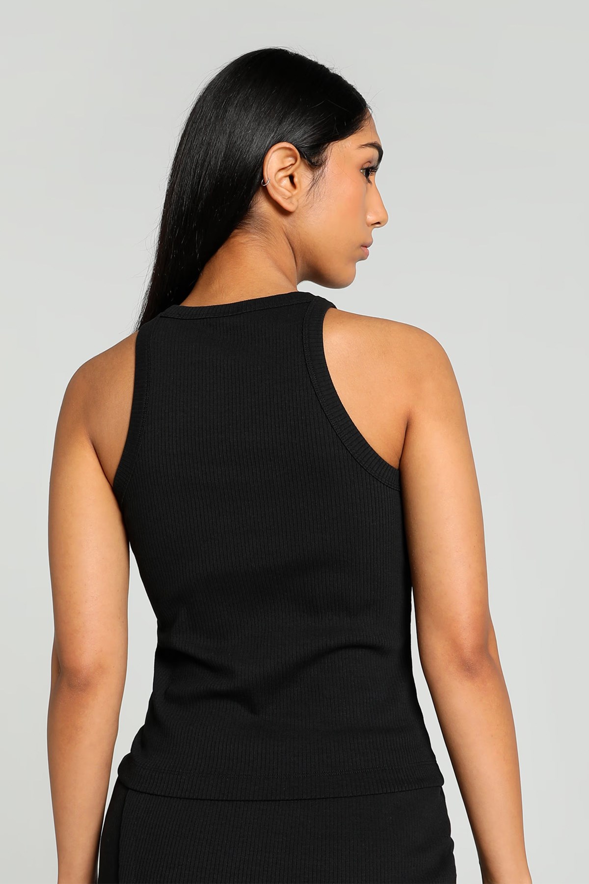 Puma Classıcs Ribbed Slim Kadın Atlet 62437101 Siyah