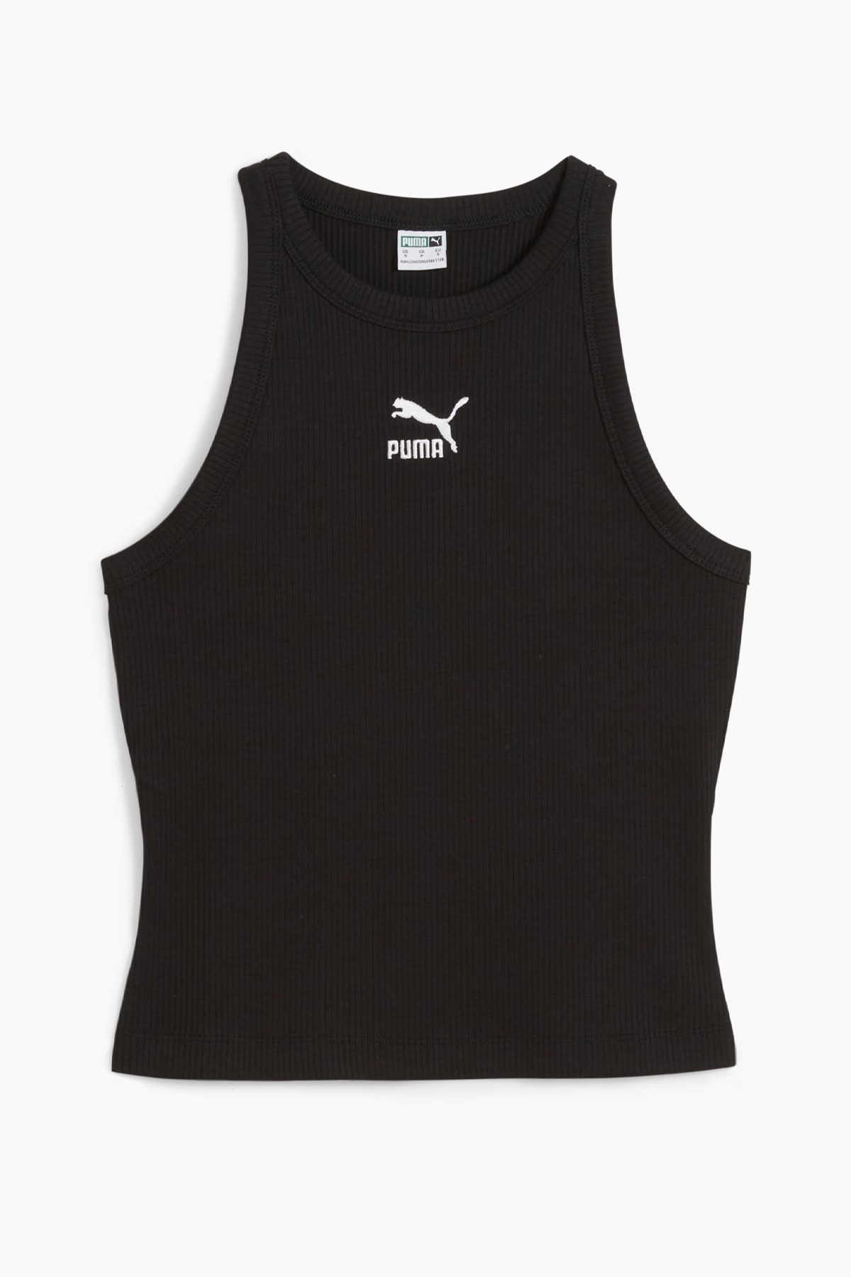 Puma Classıcs Ribbed Slim Kadın Atlet 62437101 Siyah