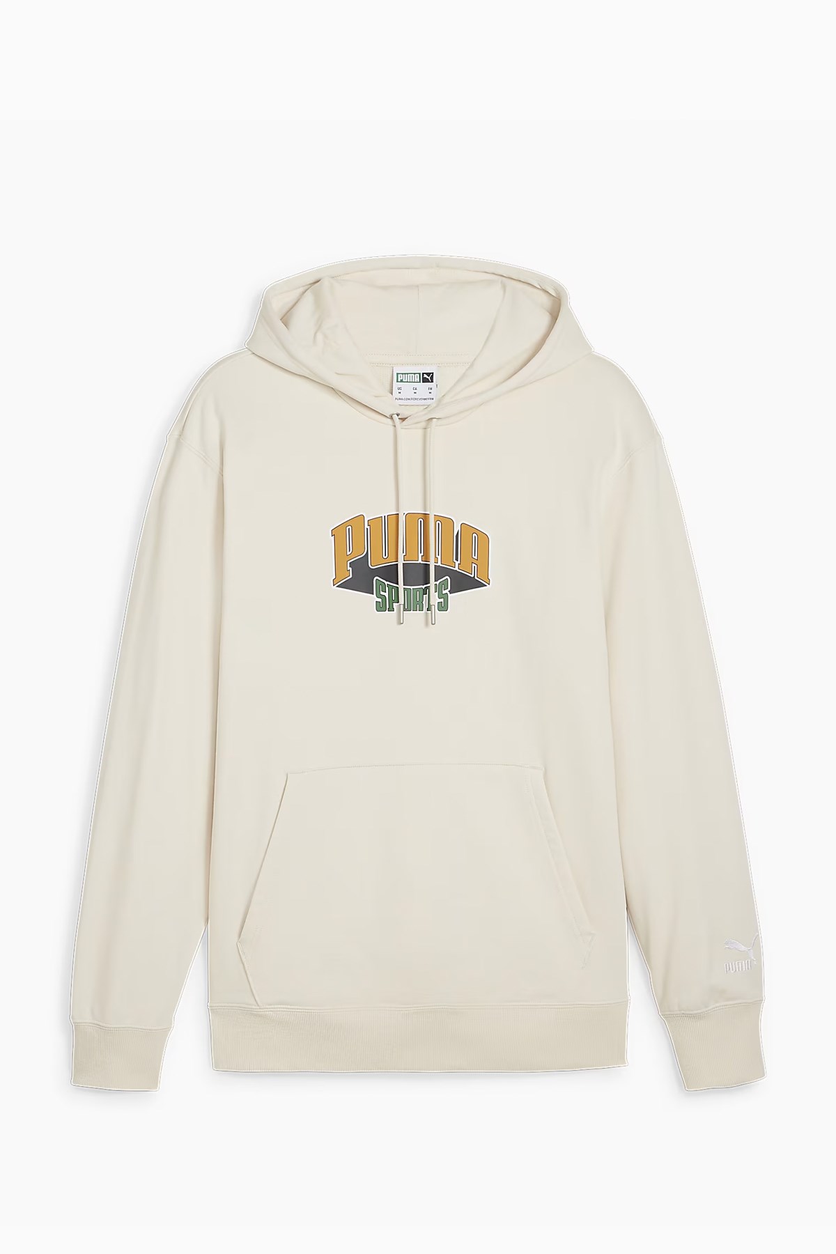 Puma Team For The Fanbase Erkek Kapüşonlu Sweat 62439687 Ekru