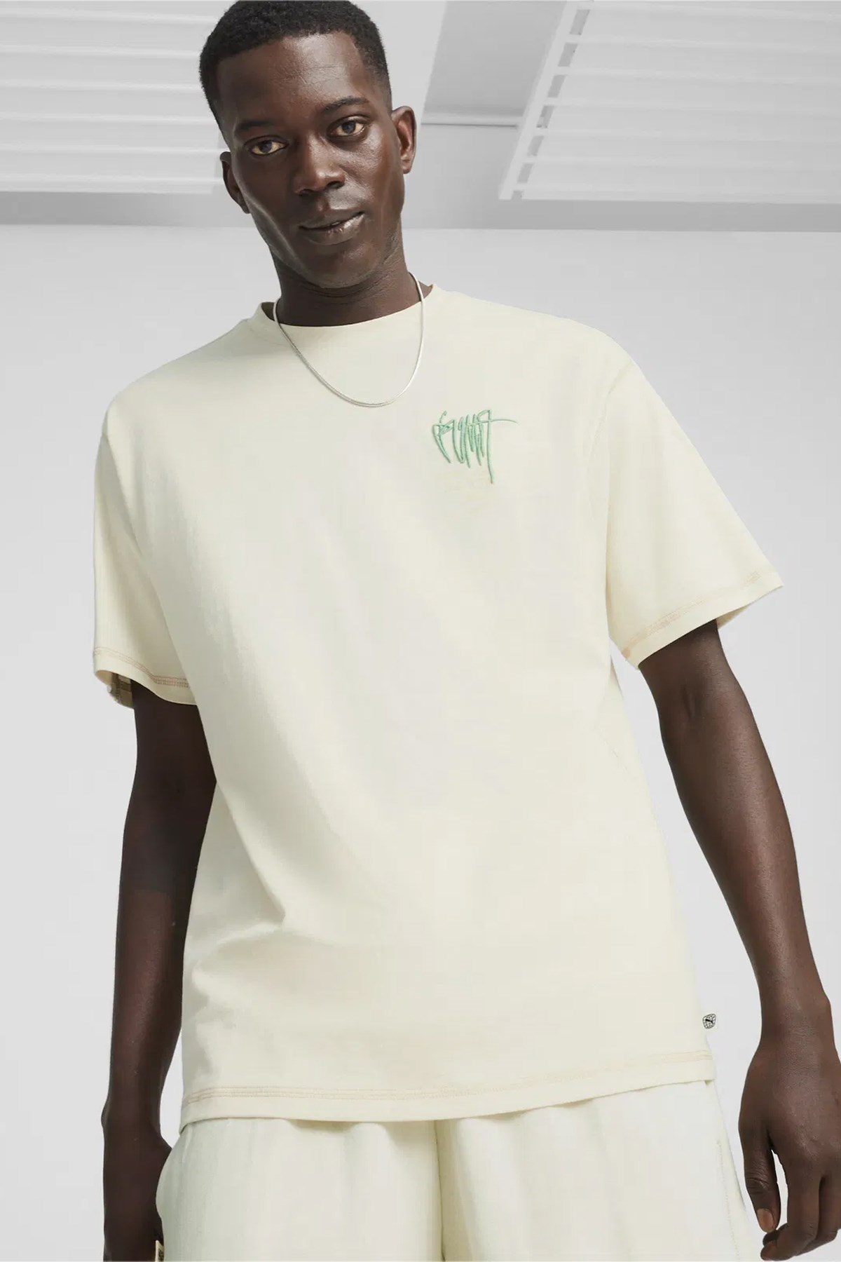 Puma Downtown Re:Collectıon Erkek Tişört 62440287 Ekru