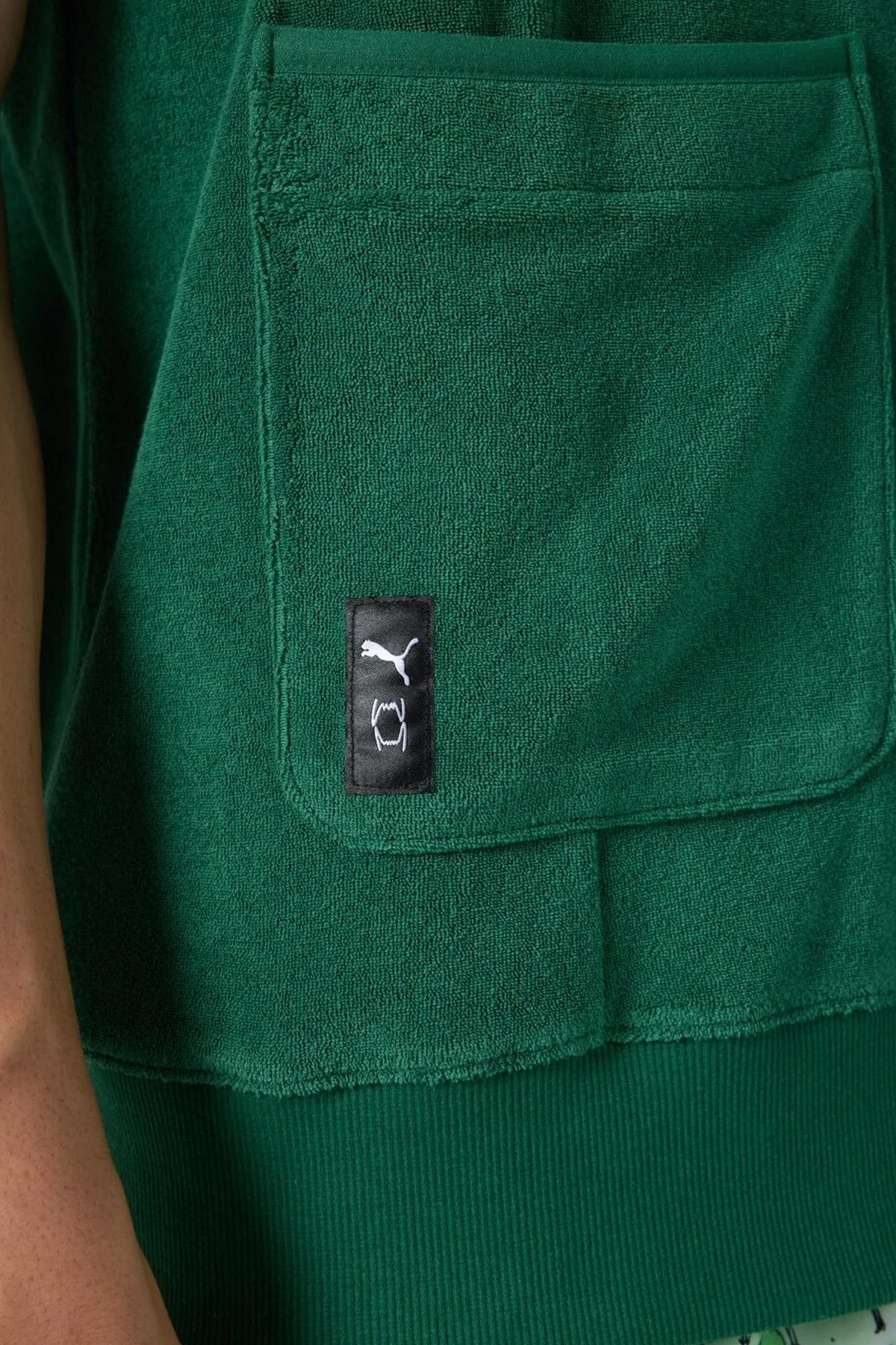 Puma The Fairgrounds Terry Havlu Polo Tişört 62468701 Yeşil
