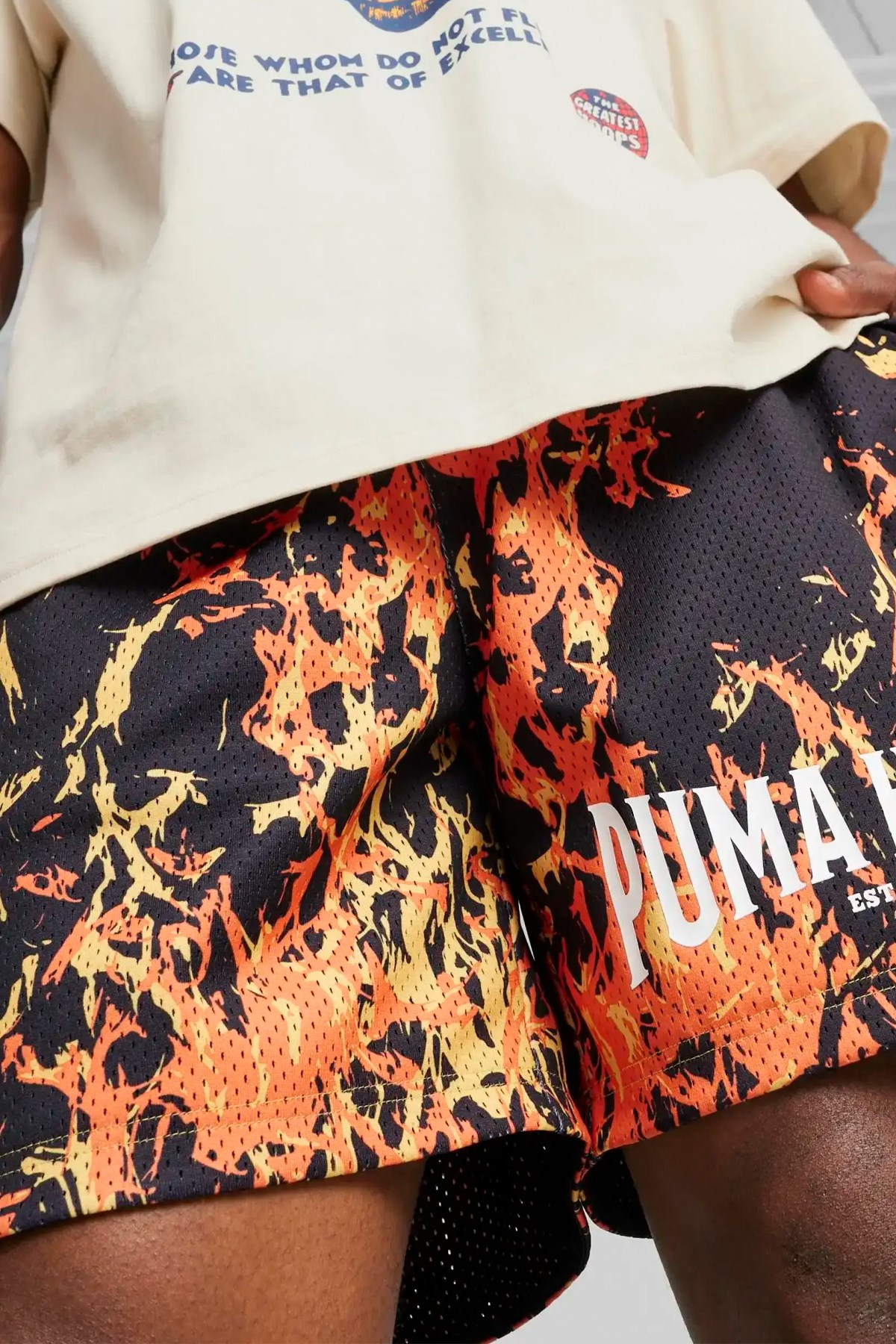 Puma Straight Flames Short Erkek Şort 62475801 Siyah