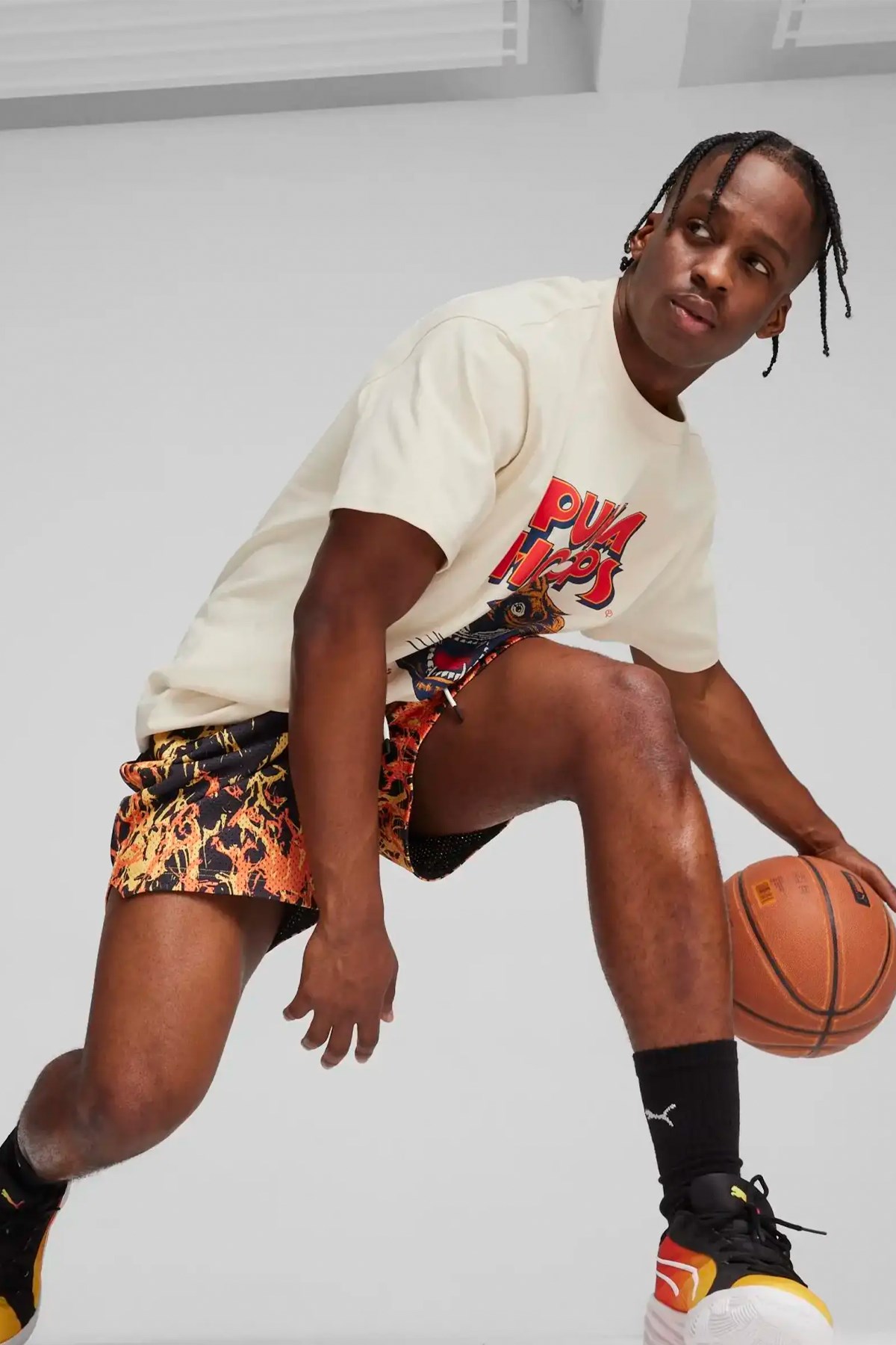 Puma Straight Flames Short Erkek Şort 62475801 Siyah