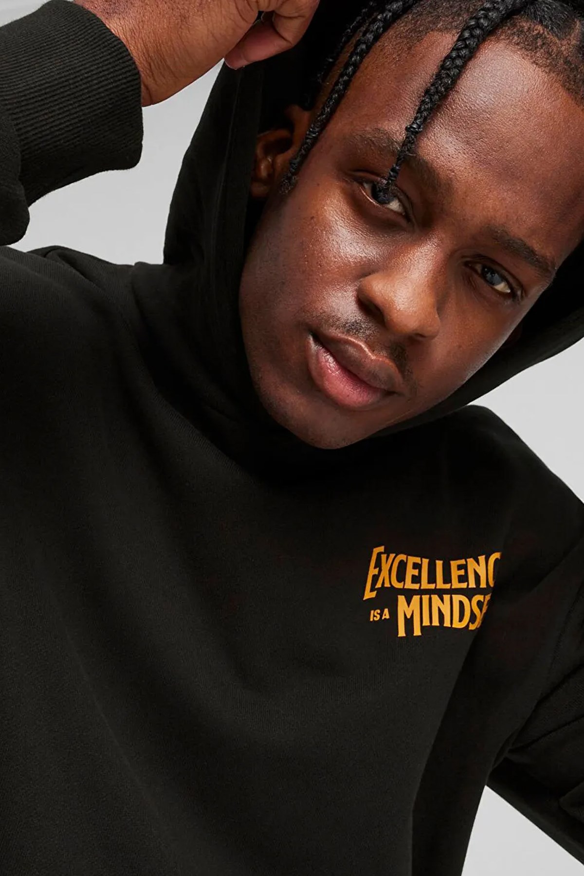 Puma Caution Hoodie Erkek Kapüşonlu Sweat 62475901 Siyah