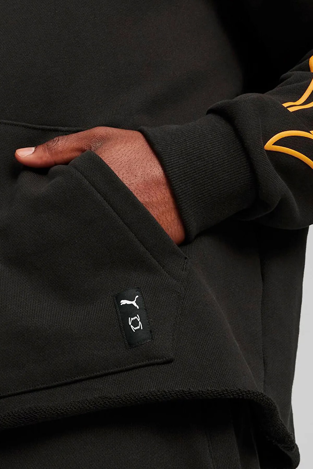 Puma Caution Hoodie Erkek Kapüşonlu Sweat 62475901 Siyah