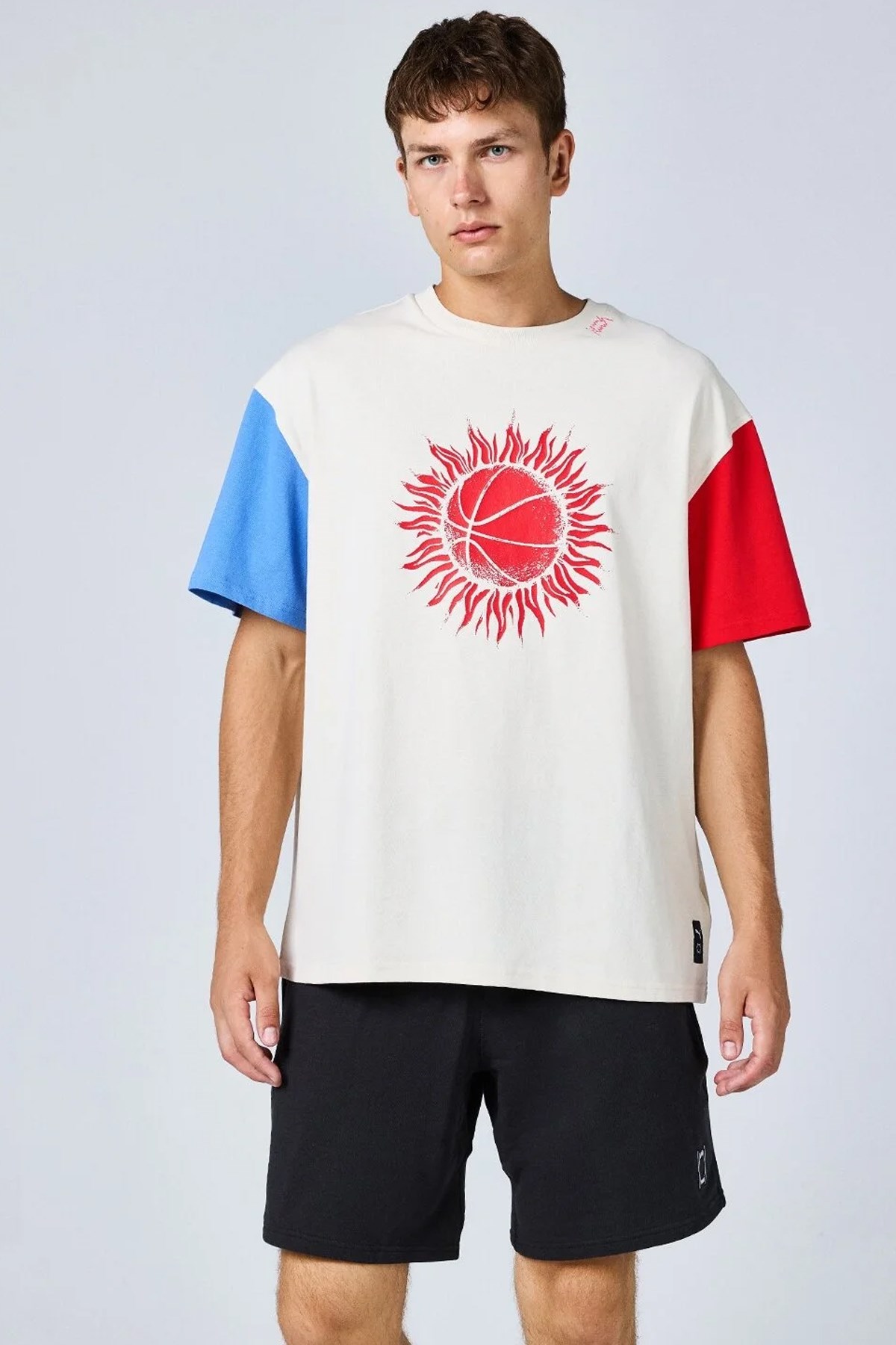 Puma Sun Ball Tee Erkek Tişört 62476401 Çok Renkli