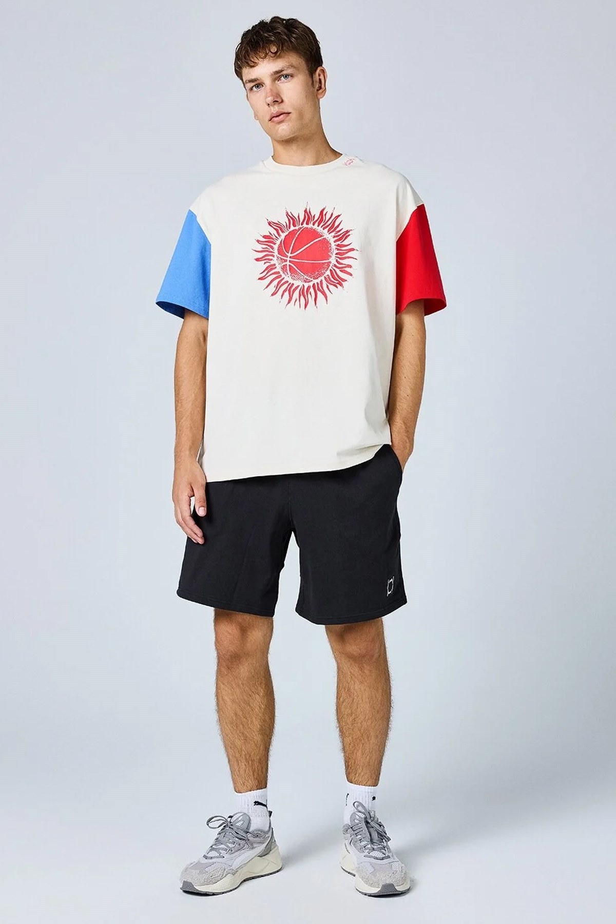 Puma Sun Ball Tee Erkek Tişört 62476401 Çok Renkli