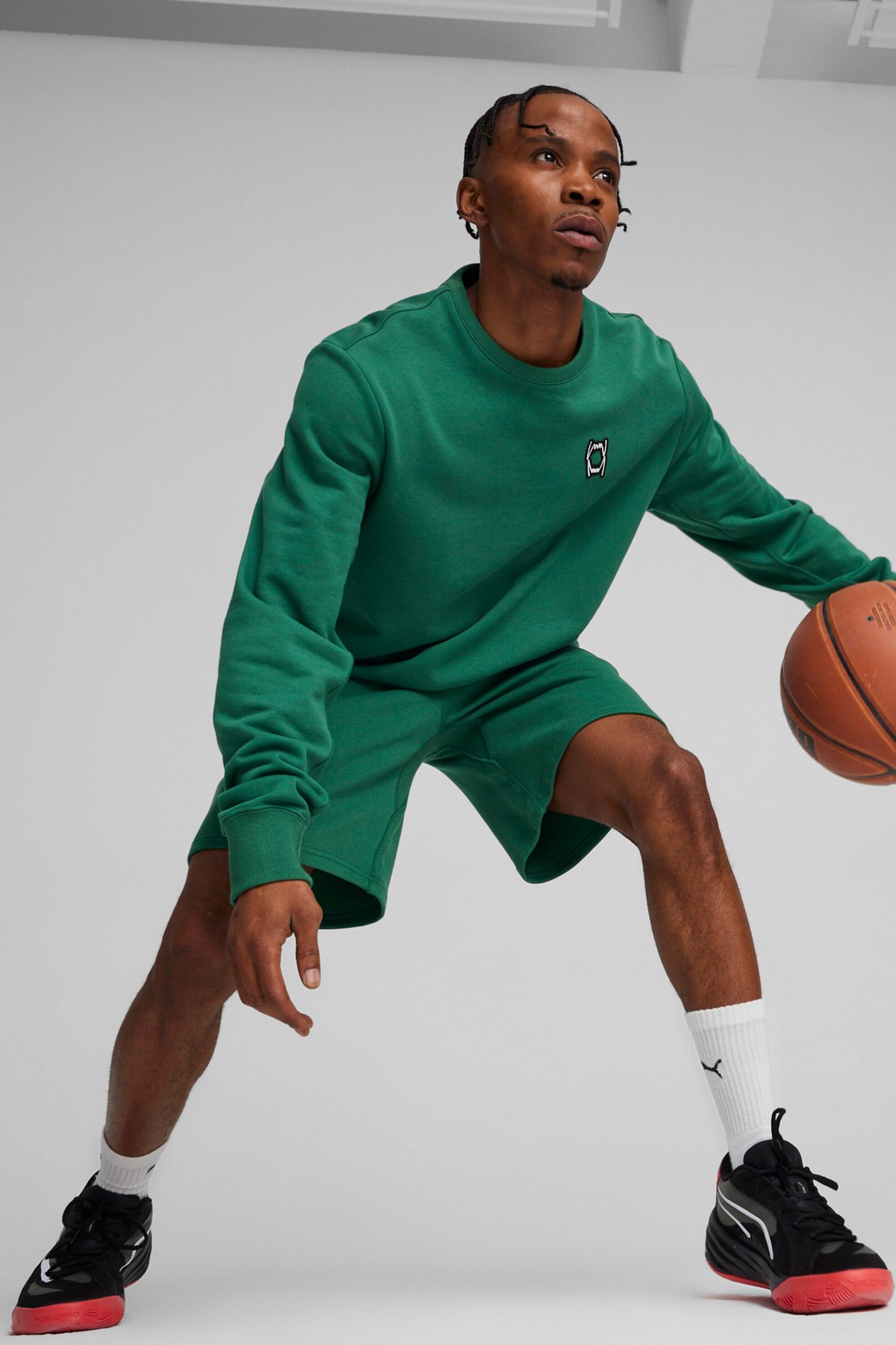 Puma Pivot Crewneck Vine Erkek Sweat 62478201 Yeşil