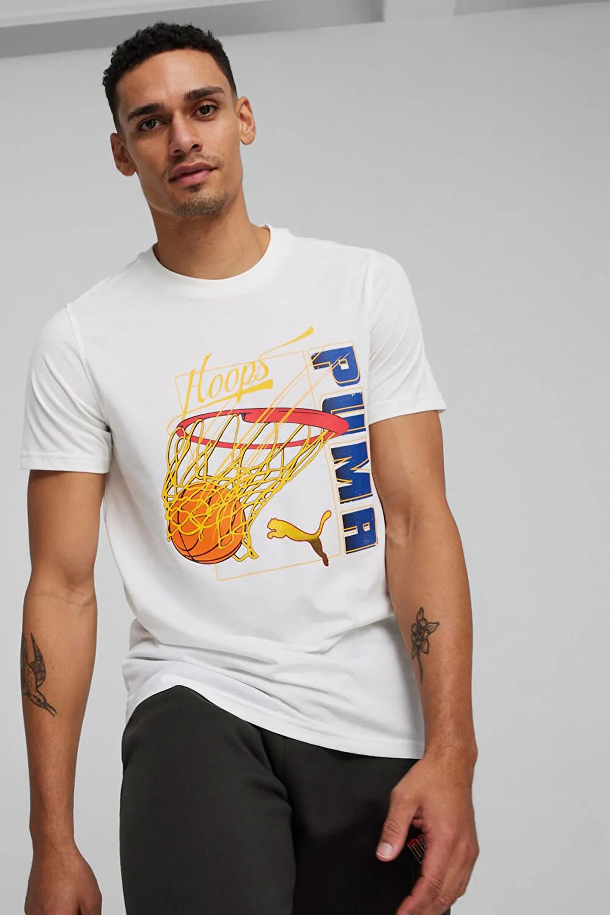 Puma Swished Tee Erkek Tişört 62480103 Beyaz