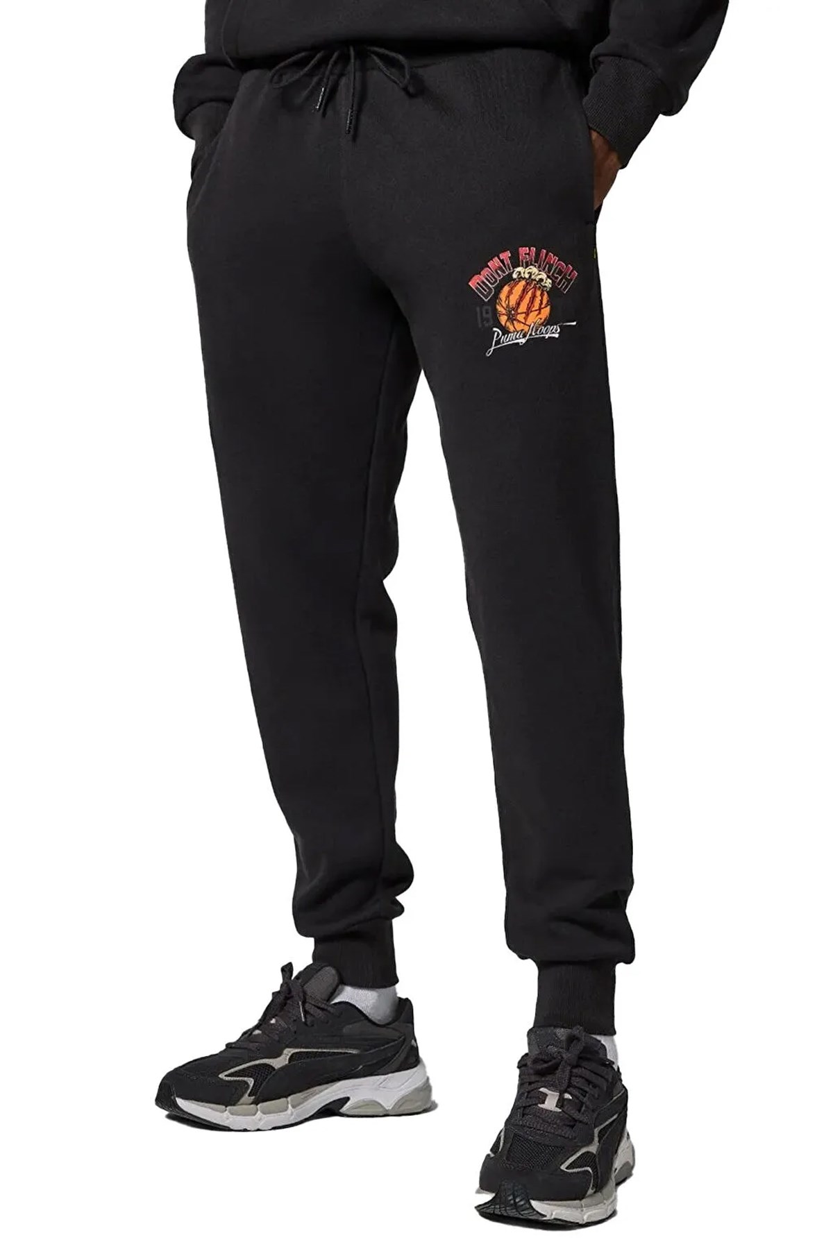 Puma Graphic Booster Sweat Black 62481301 Siyah