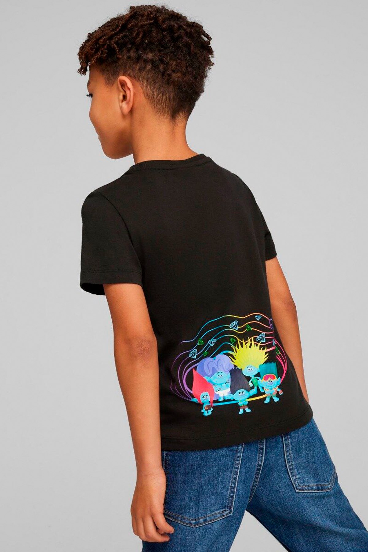 Puma X Trolls Çocuk Tişört  62481601 Siyah