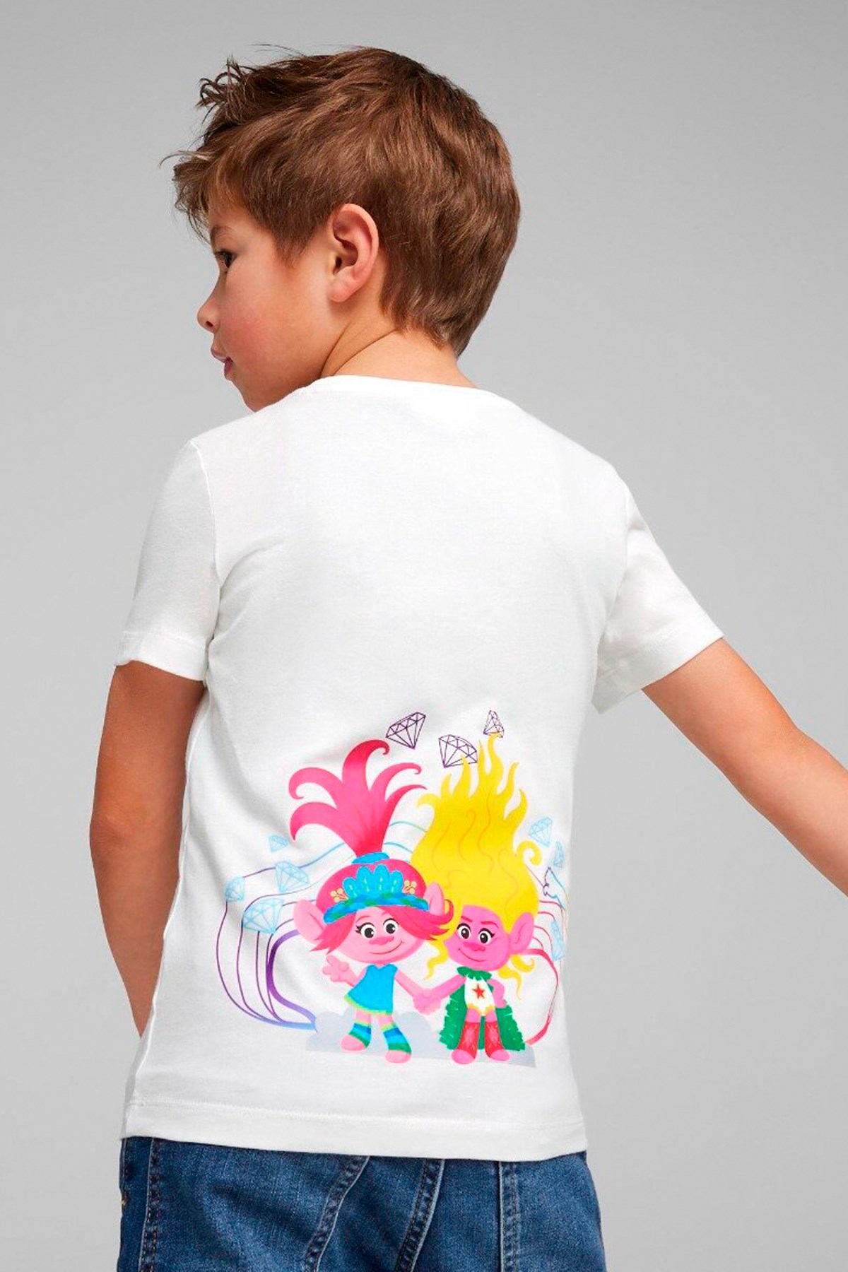 Puma X Trolls Çocuk Tişört 62481602 Beyaz