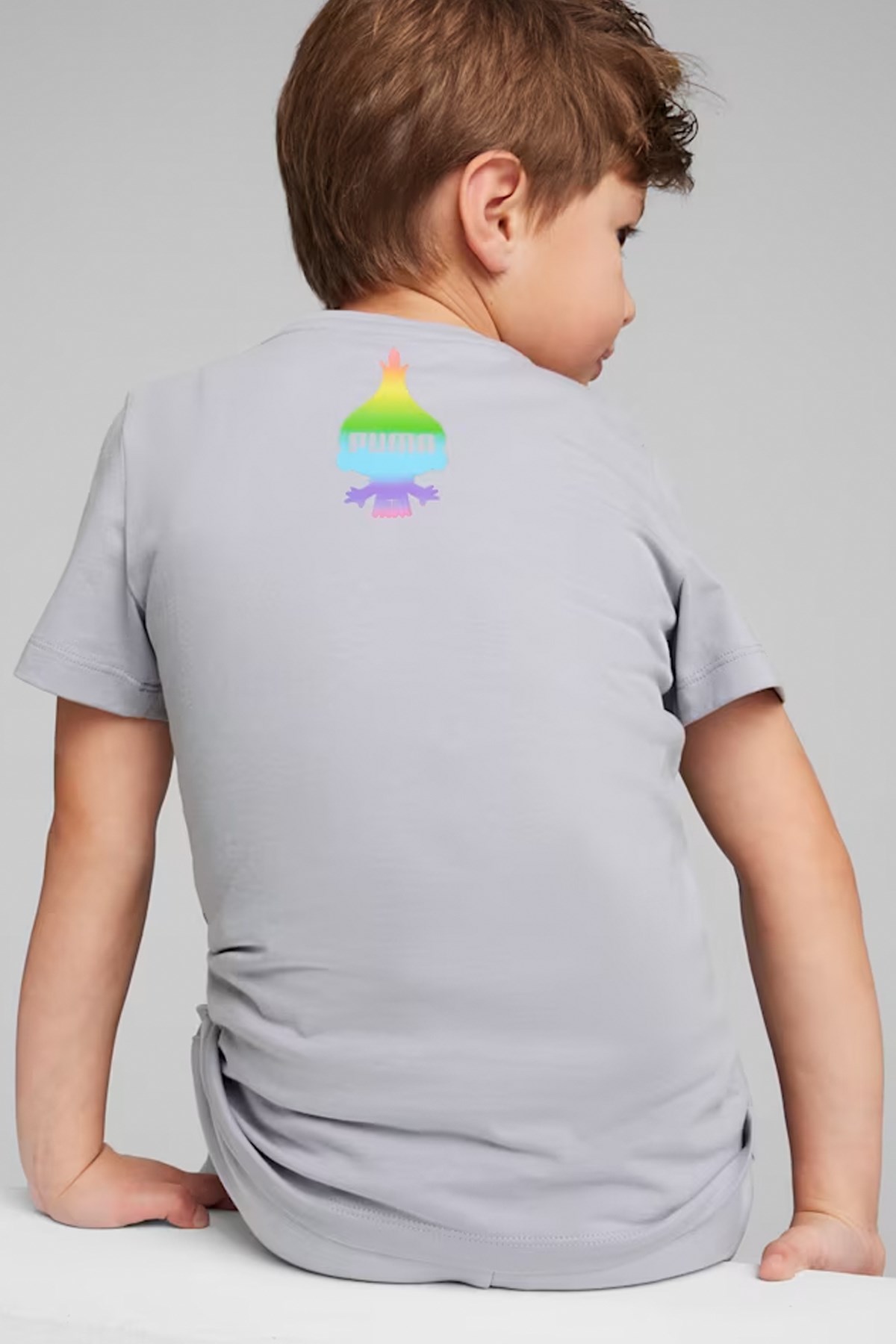 Puma X Trolls Çocuk Tişört 62481663 Gri