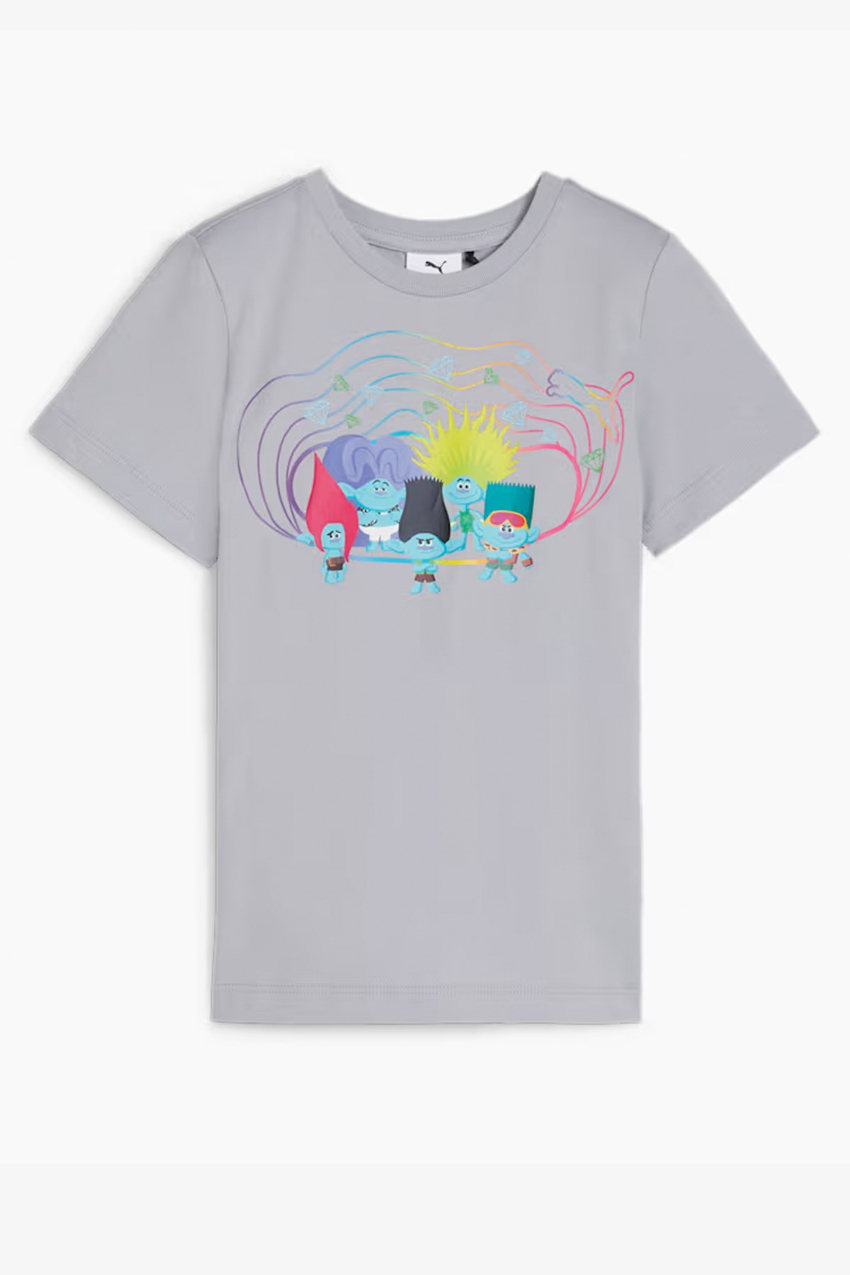 Puma X Trolls Çocuk Tişört 62481663 Gri