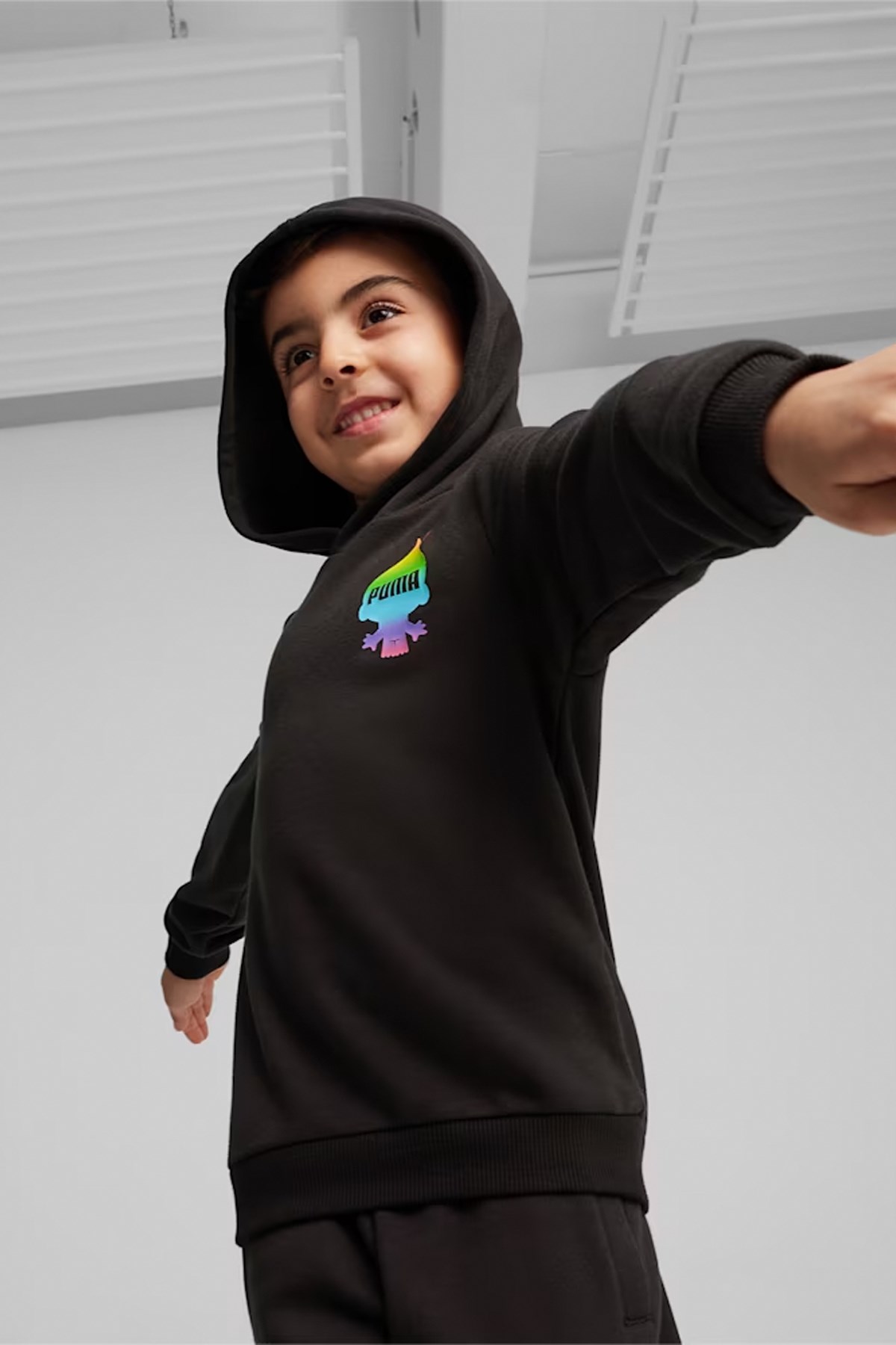 Puma X Trolls Hoodie Tr Çocuk Sweat 62482601 Siyah