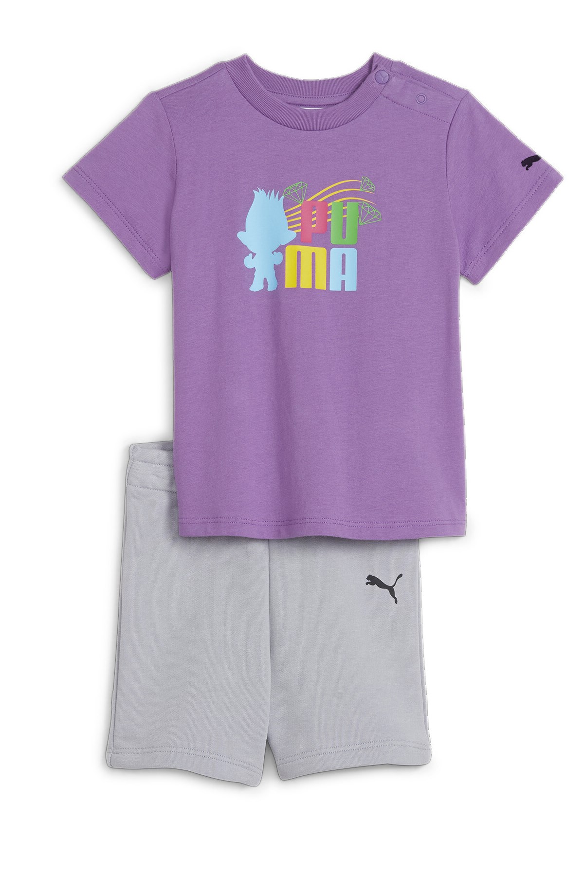 Puma X Trolls Minicats Çocuk Şortlu Takım 62483963 Mor