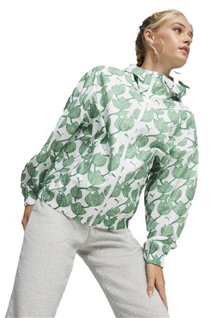 Puma Blossom Aop Kadın Rüzgarlık 62497686 Yeşil