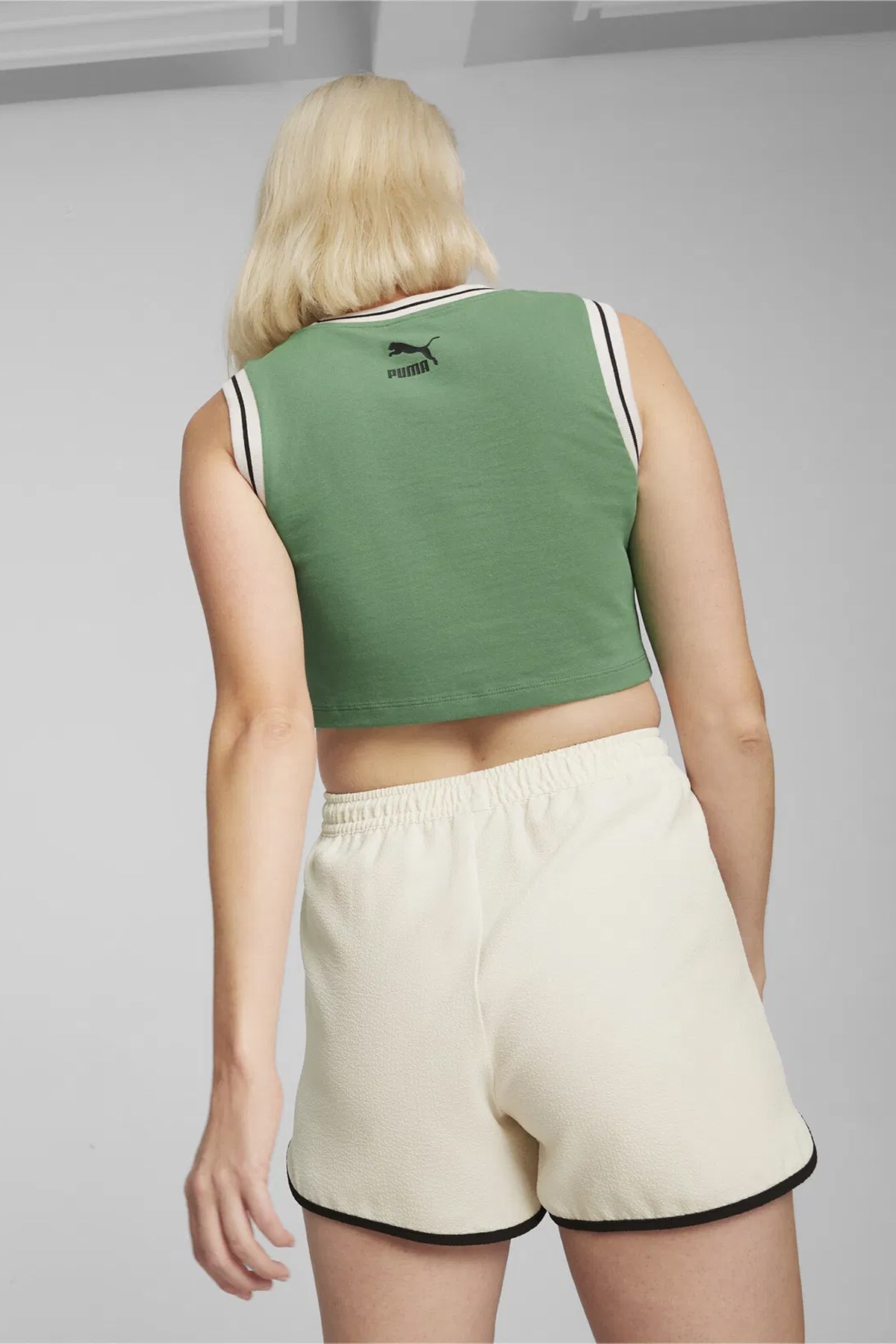 Puma Team For The Fanbase Kadın Crop 62502486 Yeşil
