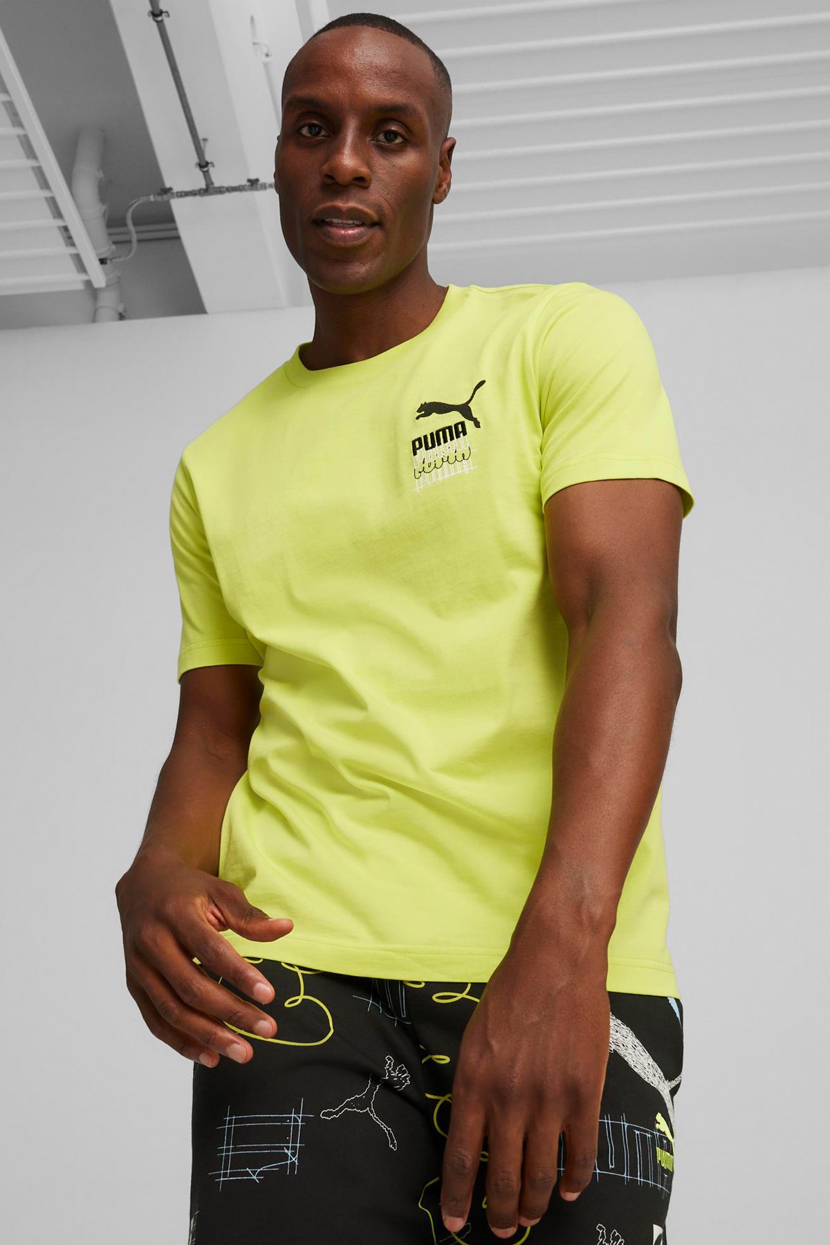 Puma Classıcs Brand Love Graphic Erkek Tişört 62502838 Sarı