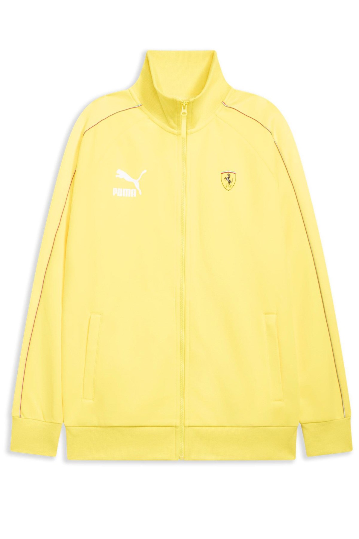 Puma Ferrari Race Iconic T7 Erkek Sweatshirt 62519808 Sarı