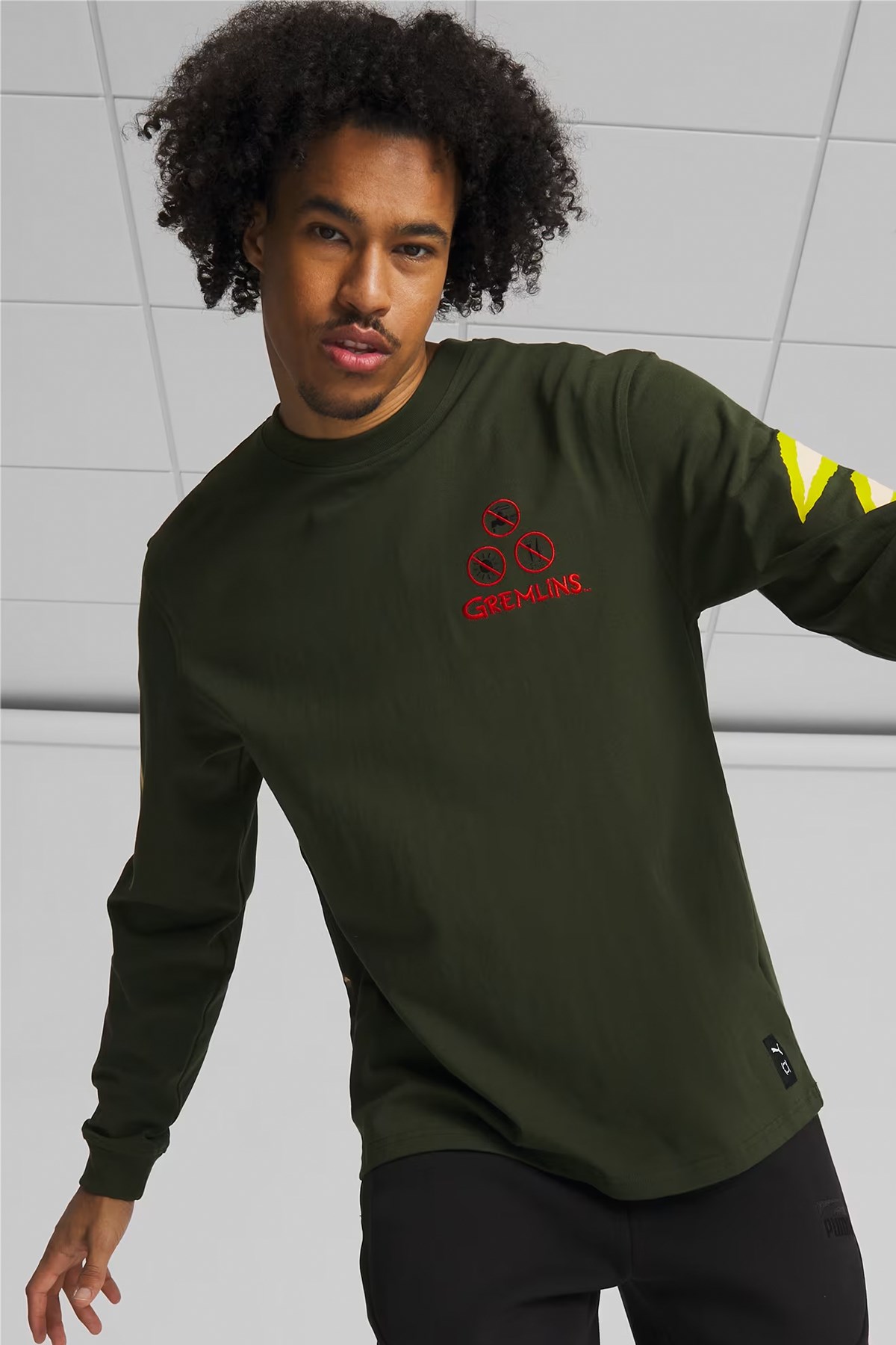 Puma Gremlins Ls Erkek Sweat 62535701 Siyah