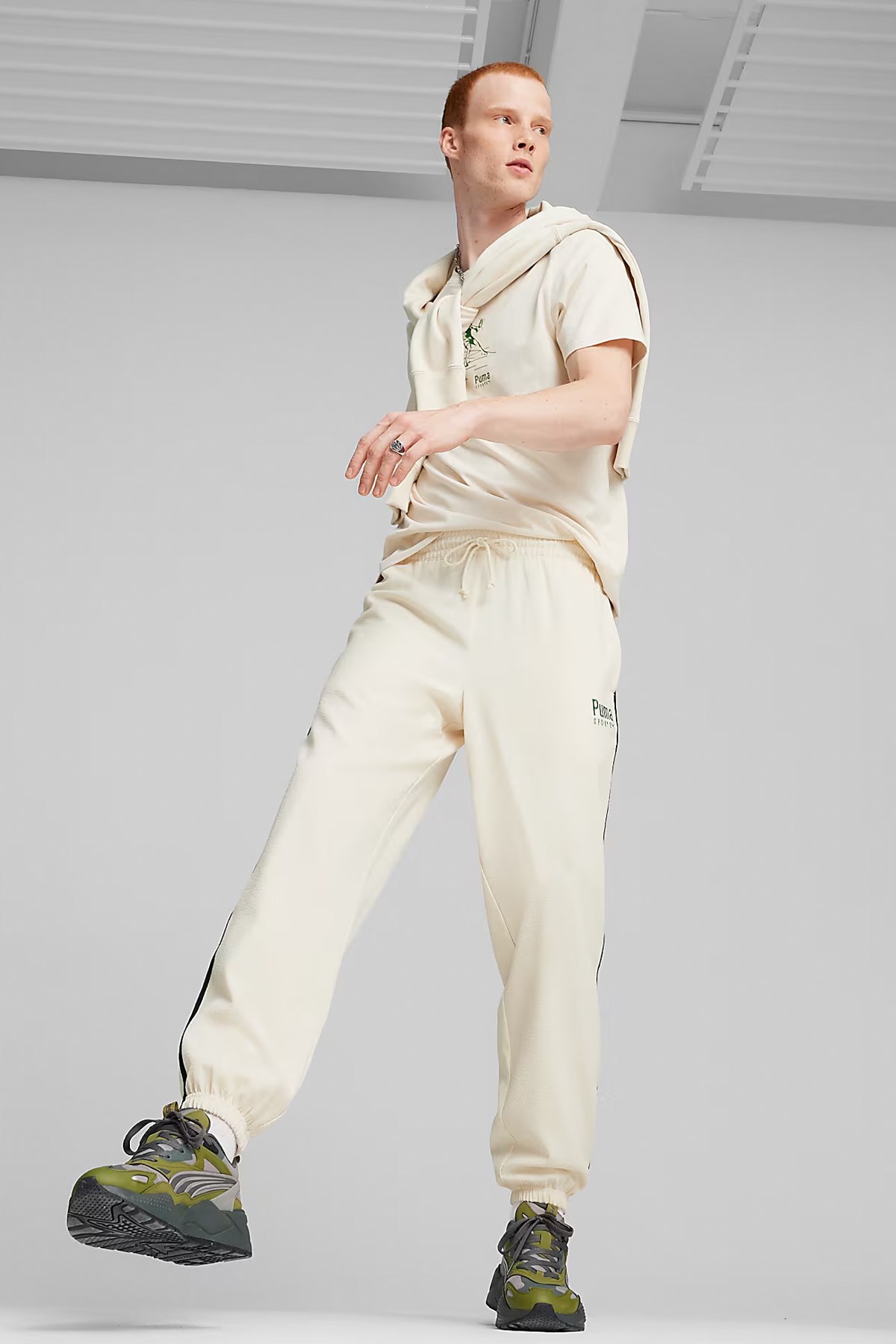 Puma Team Track Erkek Eşofman Altı 62541387 Bej