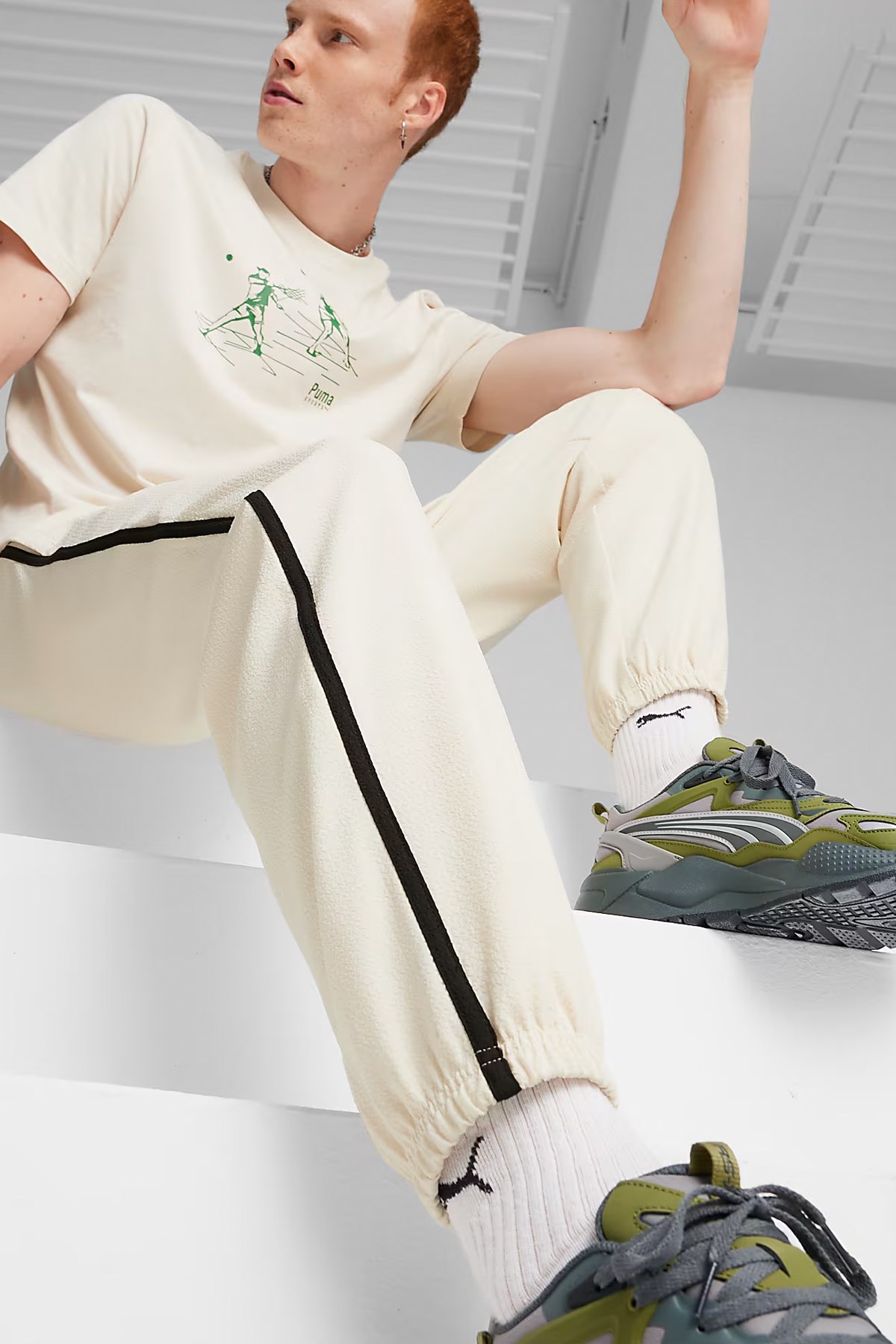 Puma Team Track Erkek Eşofman Altı 62541387 Bej